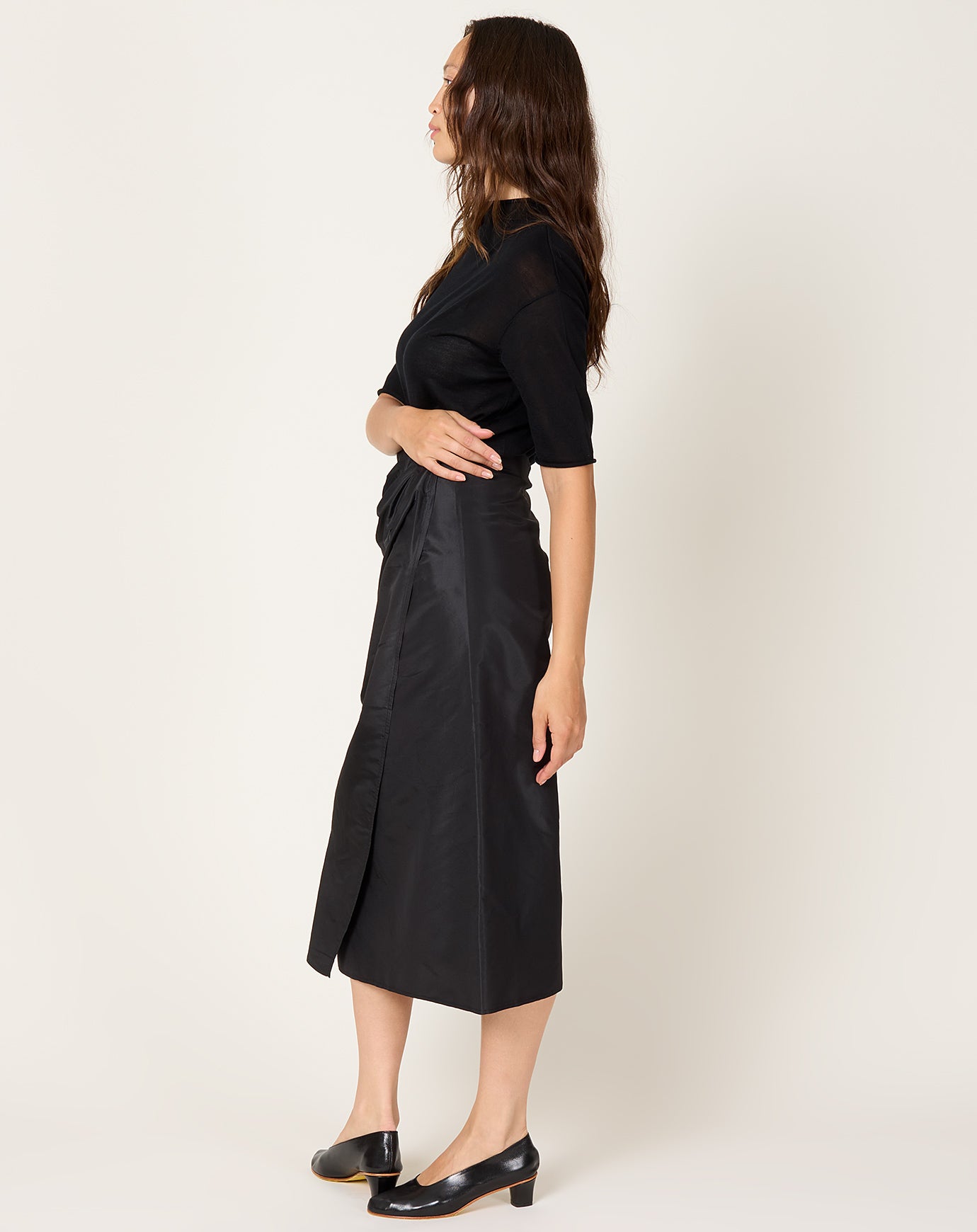 Kallmeyer Cecile Wrap Skirt in Black