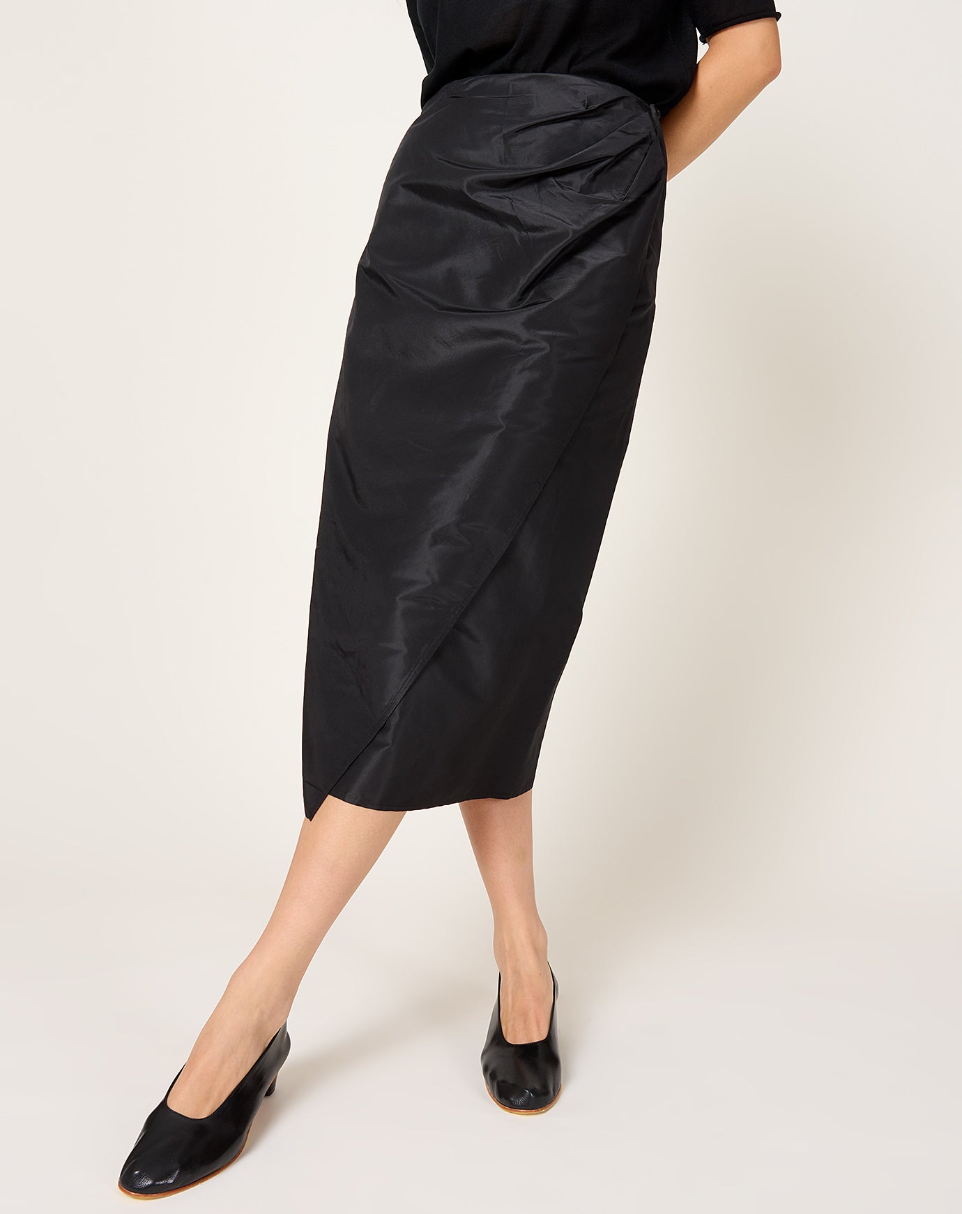 Kallmeyer Cecile Wrap Skirt in Black