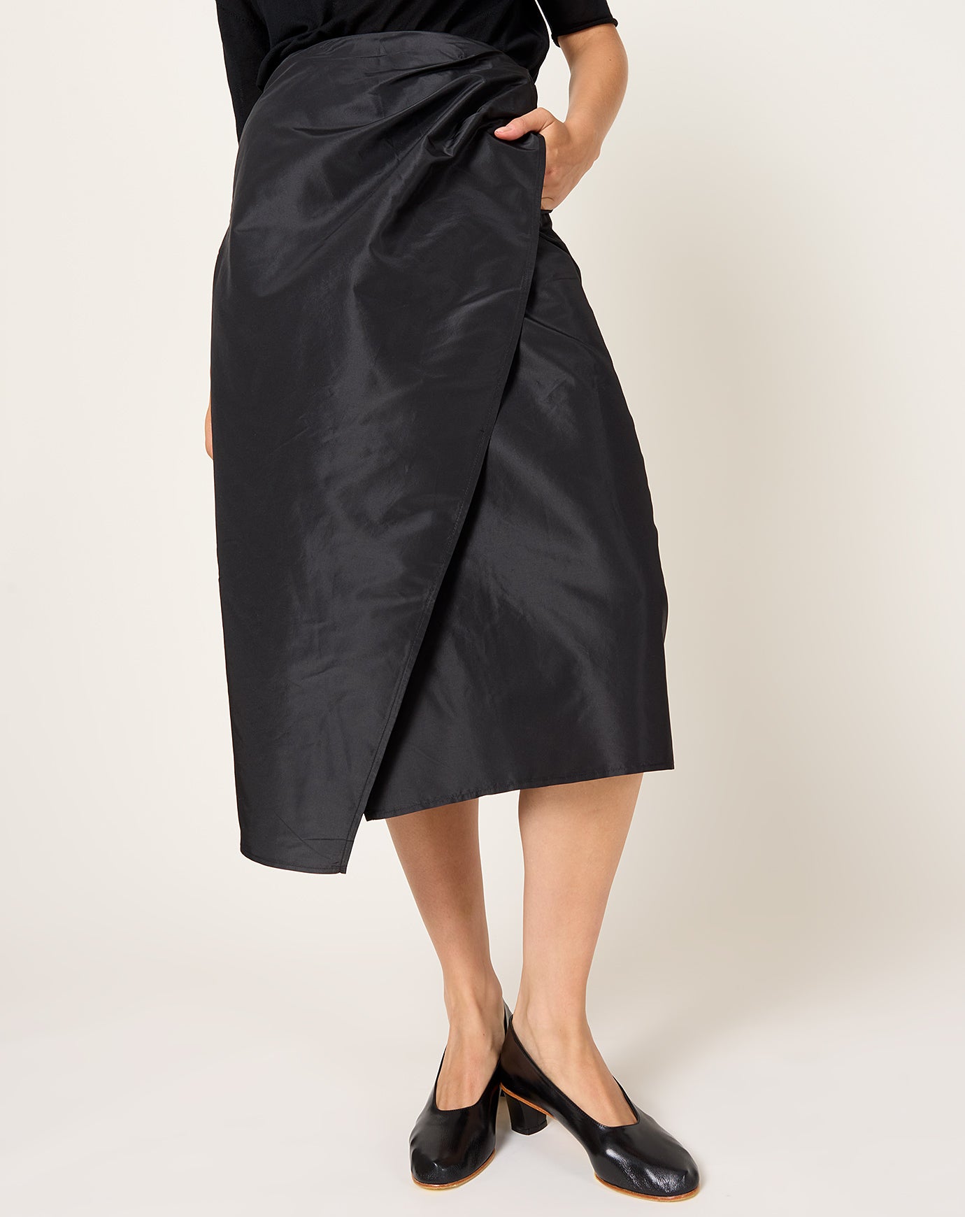Kallmeyer Cecile Wrap Skirt in Black