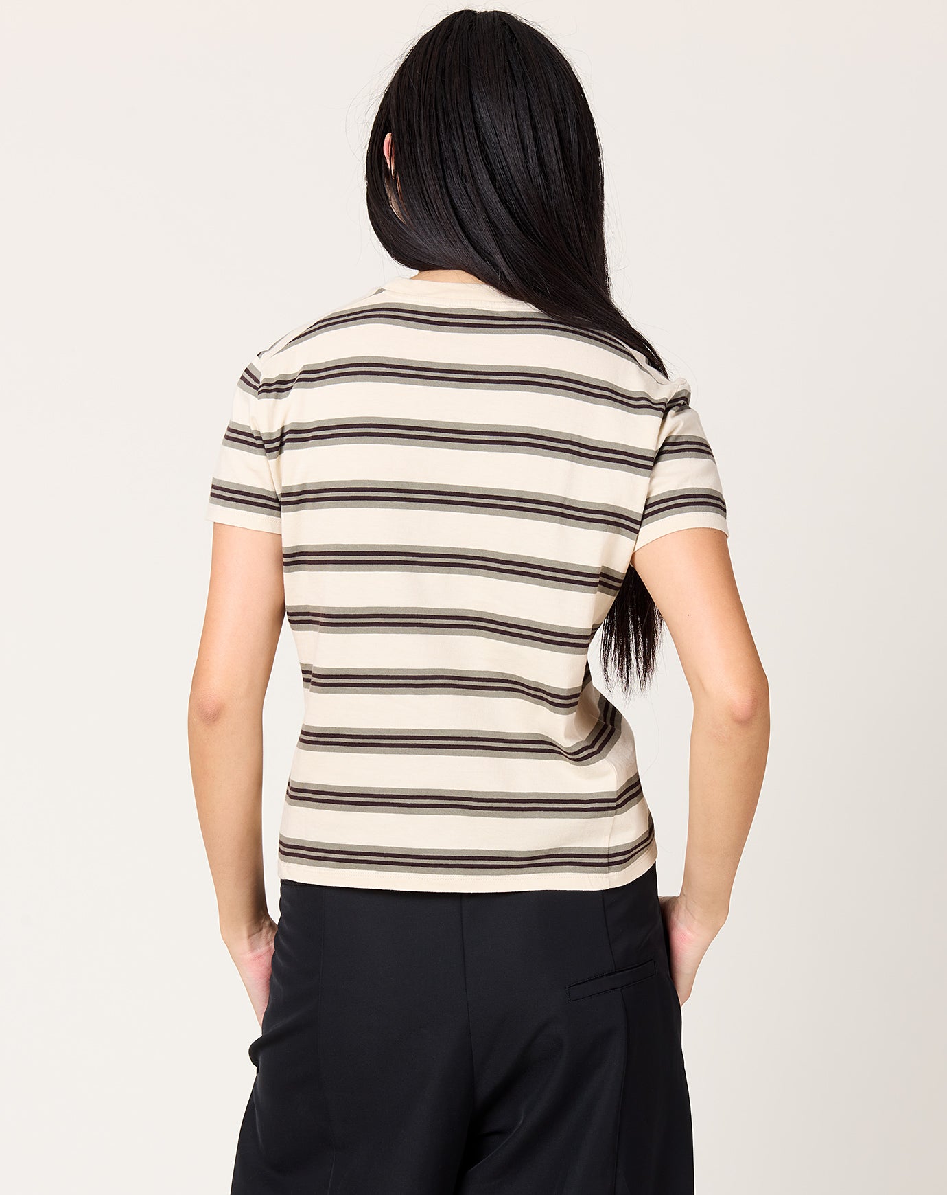 Kallmeyer Kenzie T-Shirt in Mink Stripe