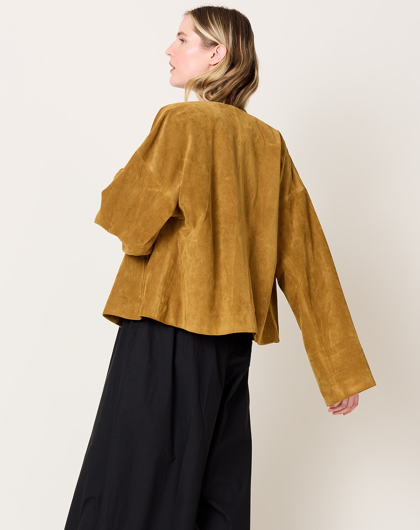 Kallmeyer Sade Cropped Jacket in Caramel