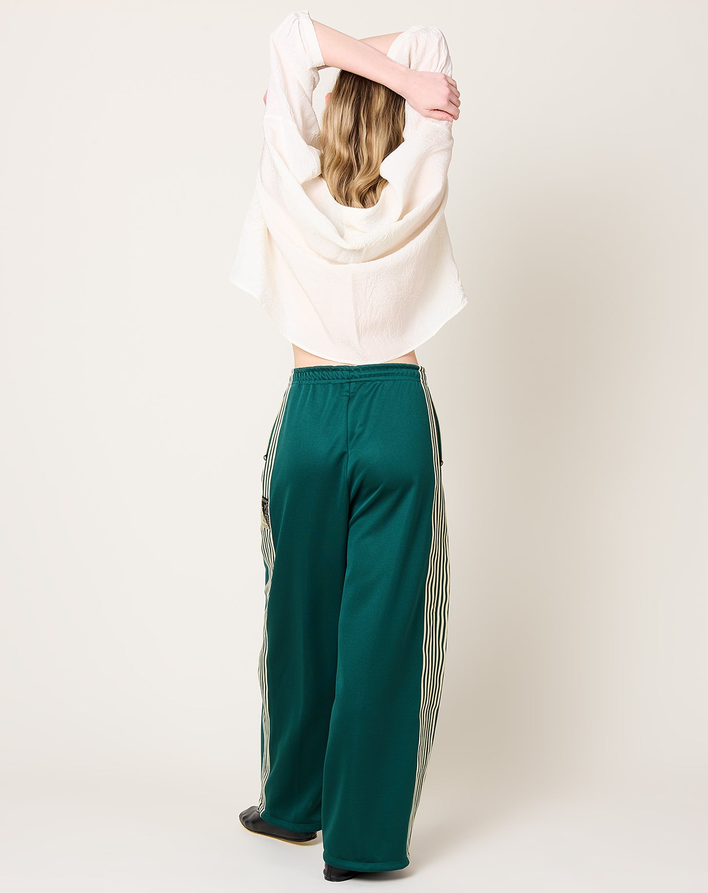 Kapital Stuntman&woman Baggy Track Pants in Green