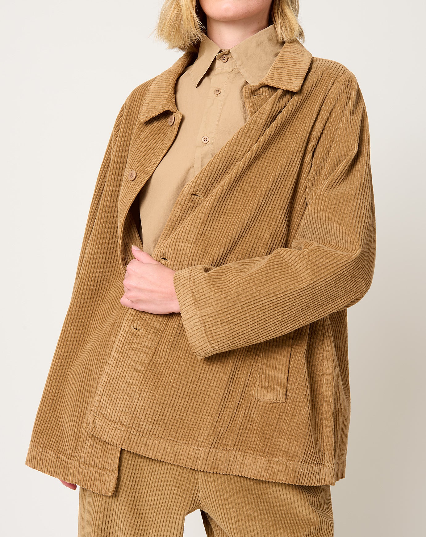 Labo.Art Joseph Corduroy Jacket in Camel