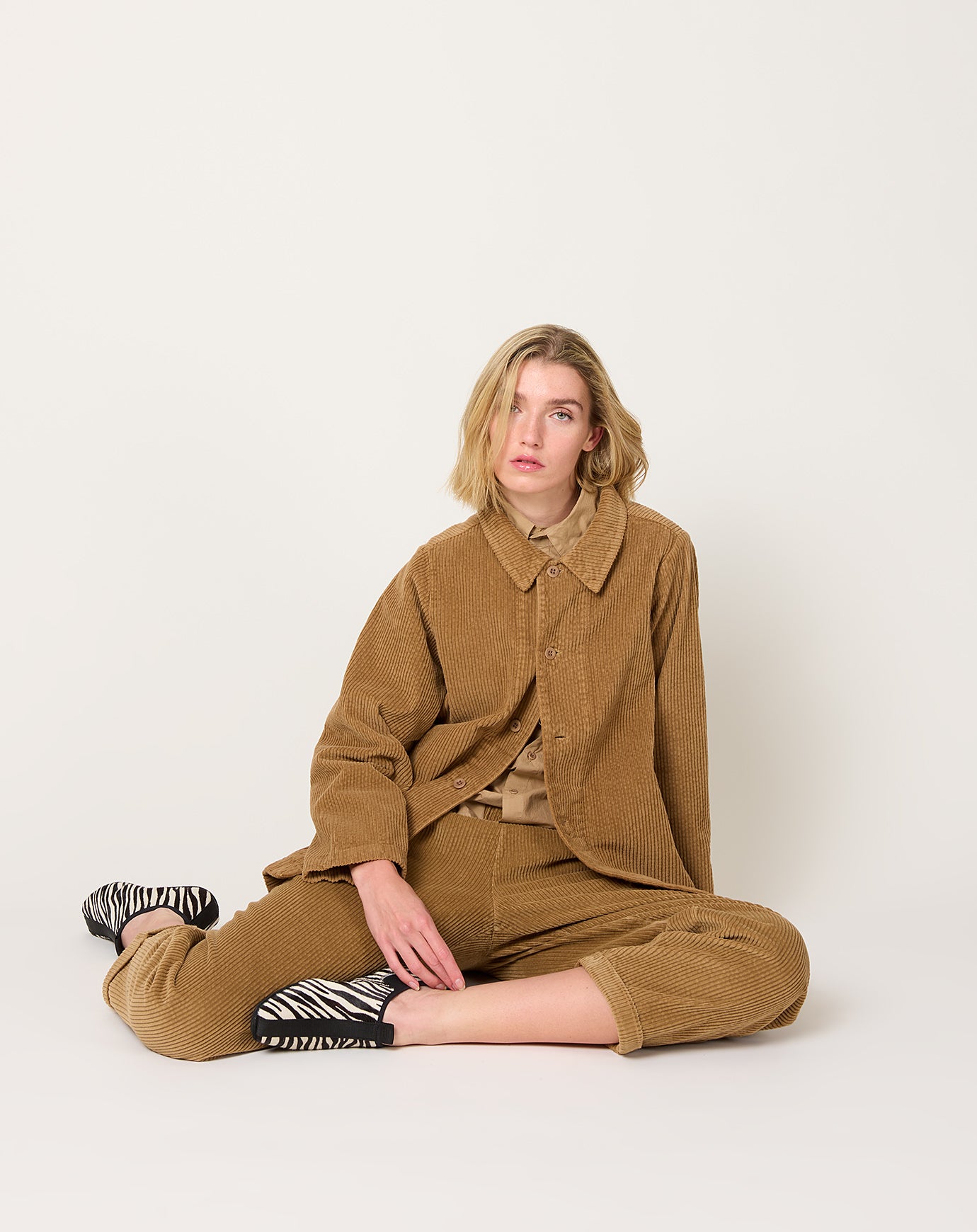 Labo.Art Joseph Corduroy Jacket in Camel