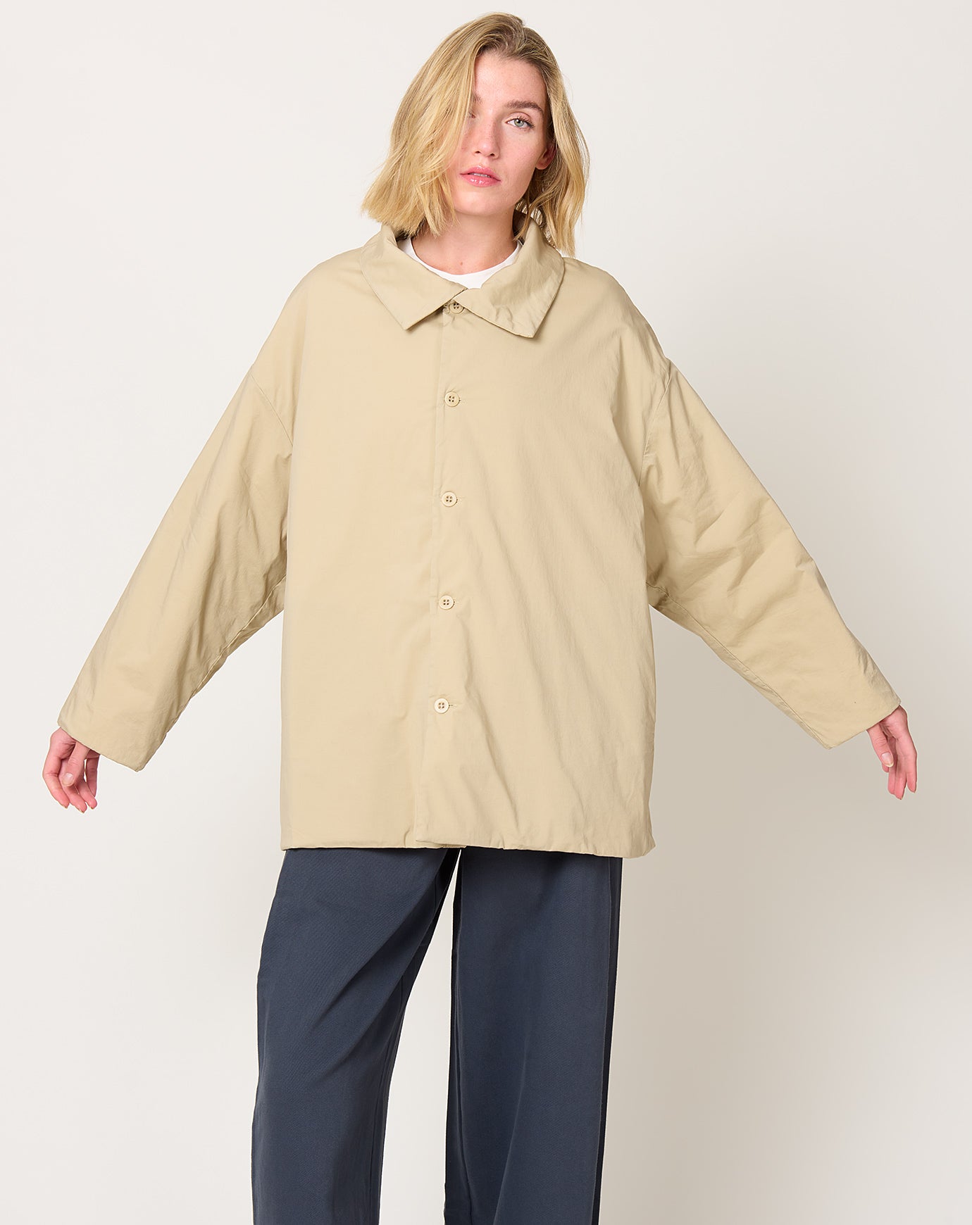 Labo.Art Michael Padded Jacket in Cement