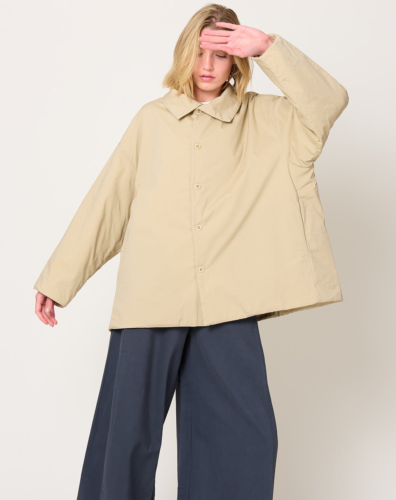 Labo.Art Michael Padded Jacket in Cement