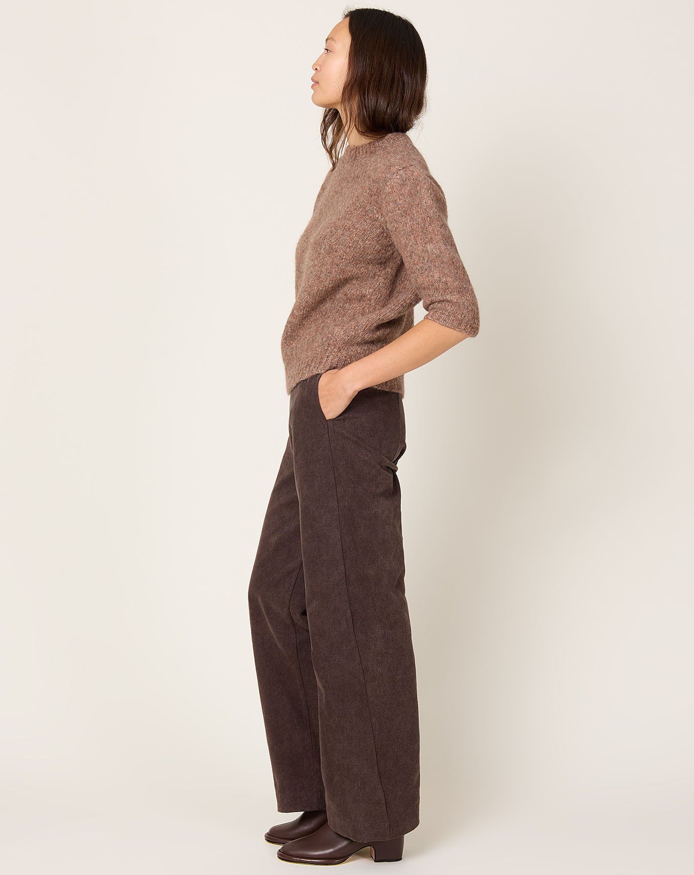 Lauren Manoogian Canvas Gallery Pants in Washed Soil