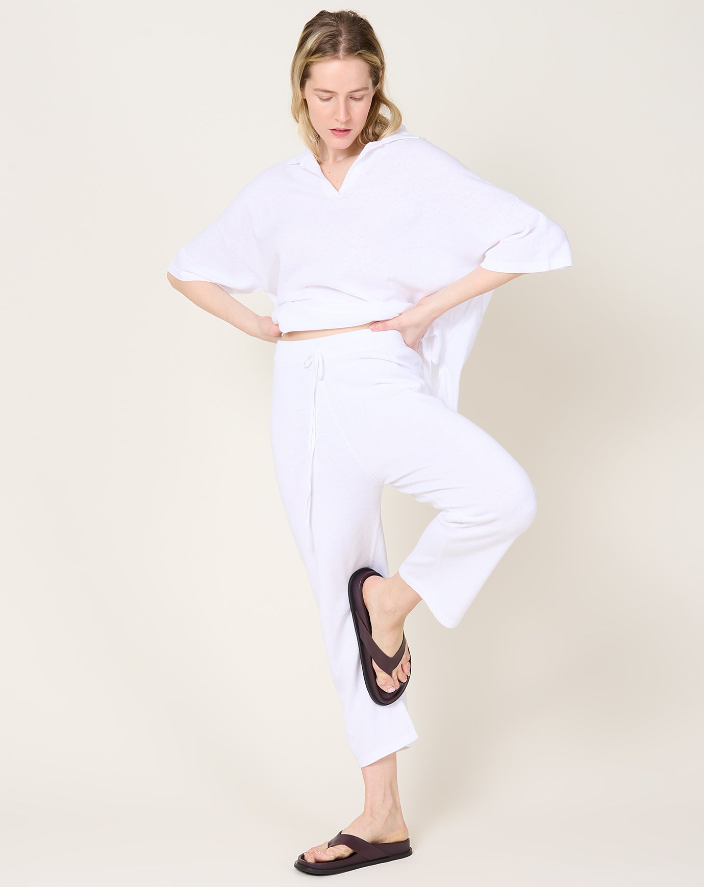 Lauren Manoogian Capri Pants in White