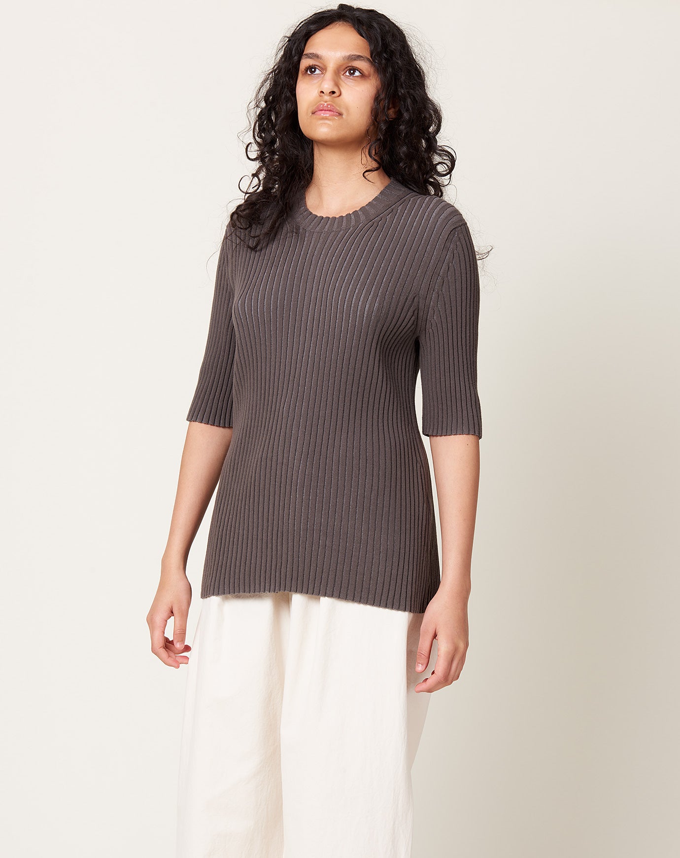 Lauren Manoogian Column Crewneck in Coal
