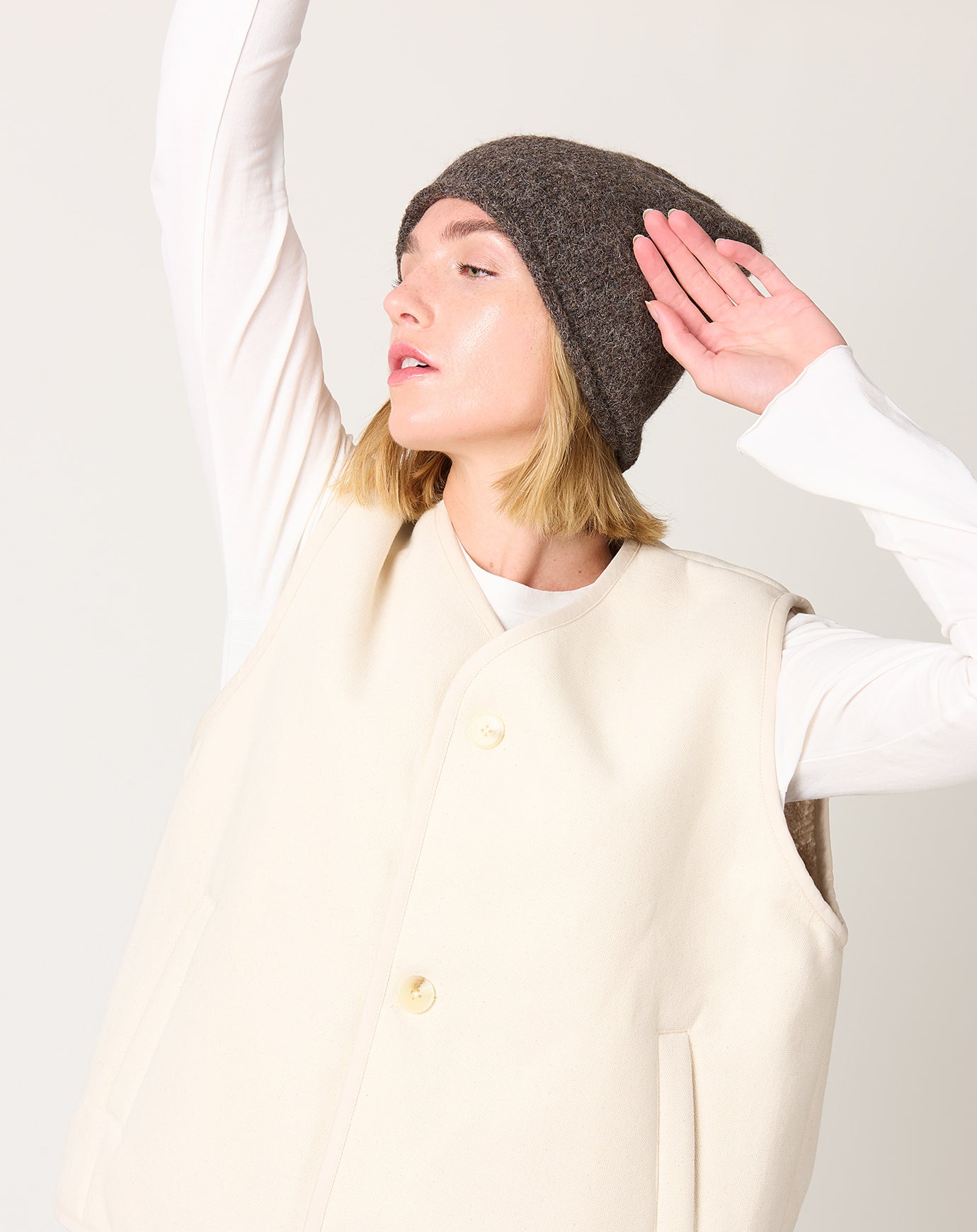 Lauren Manoogian Crown Beanie in Patina