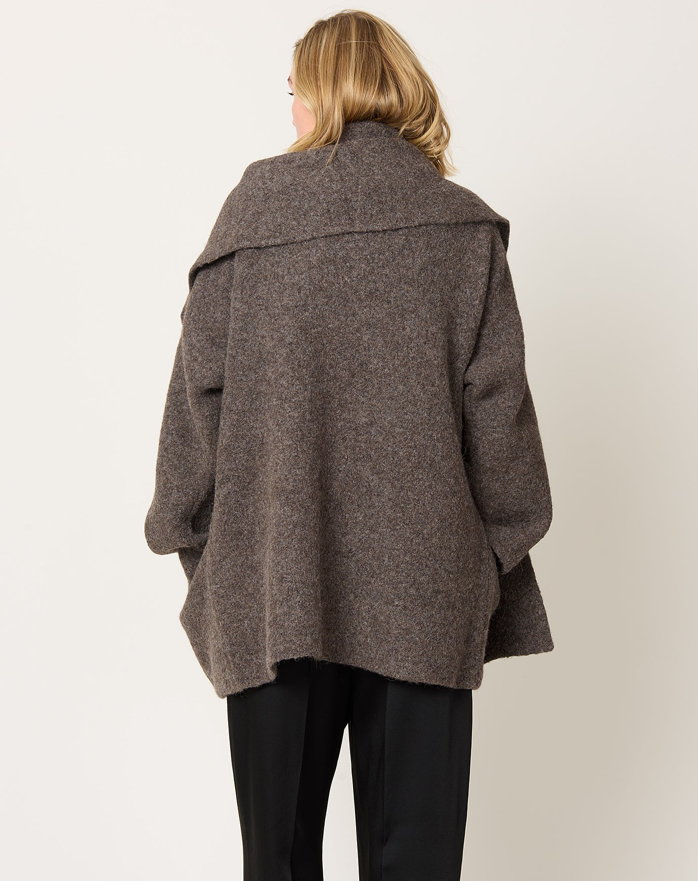 Lauren Manoogian Double Face Coat in Blackened