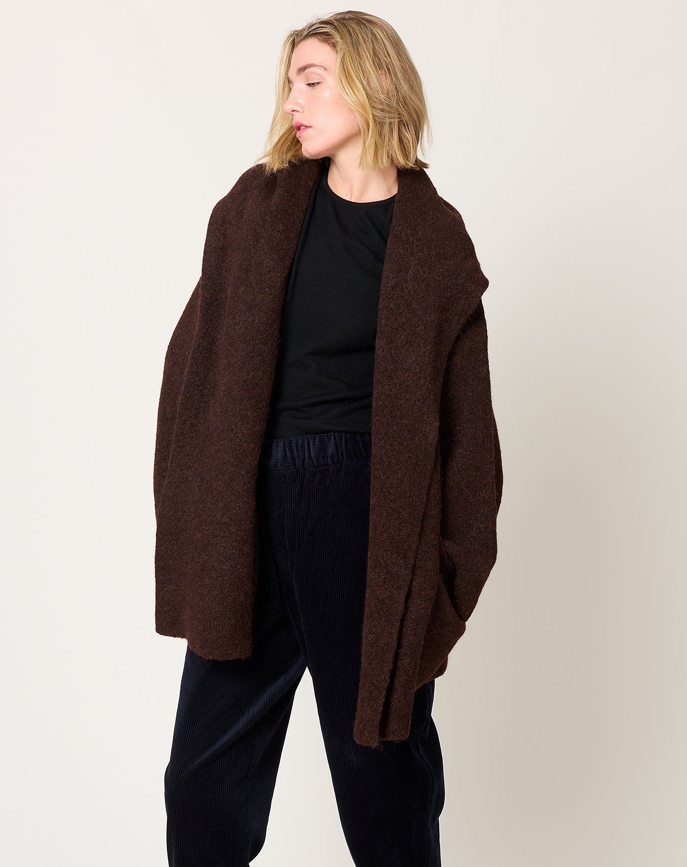 Lauren Manoogian Double Face Coat in Merlot