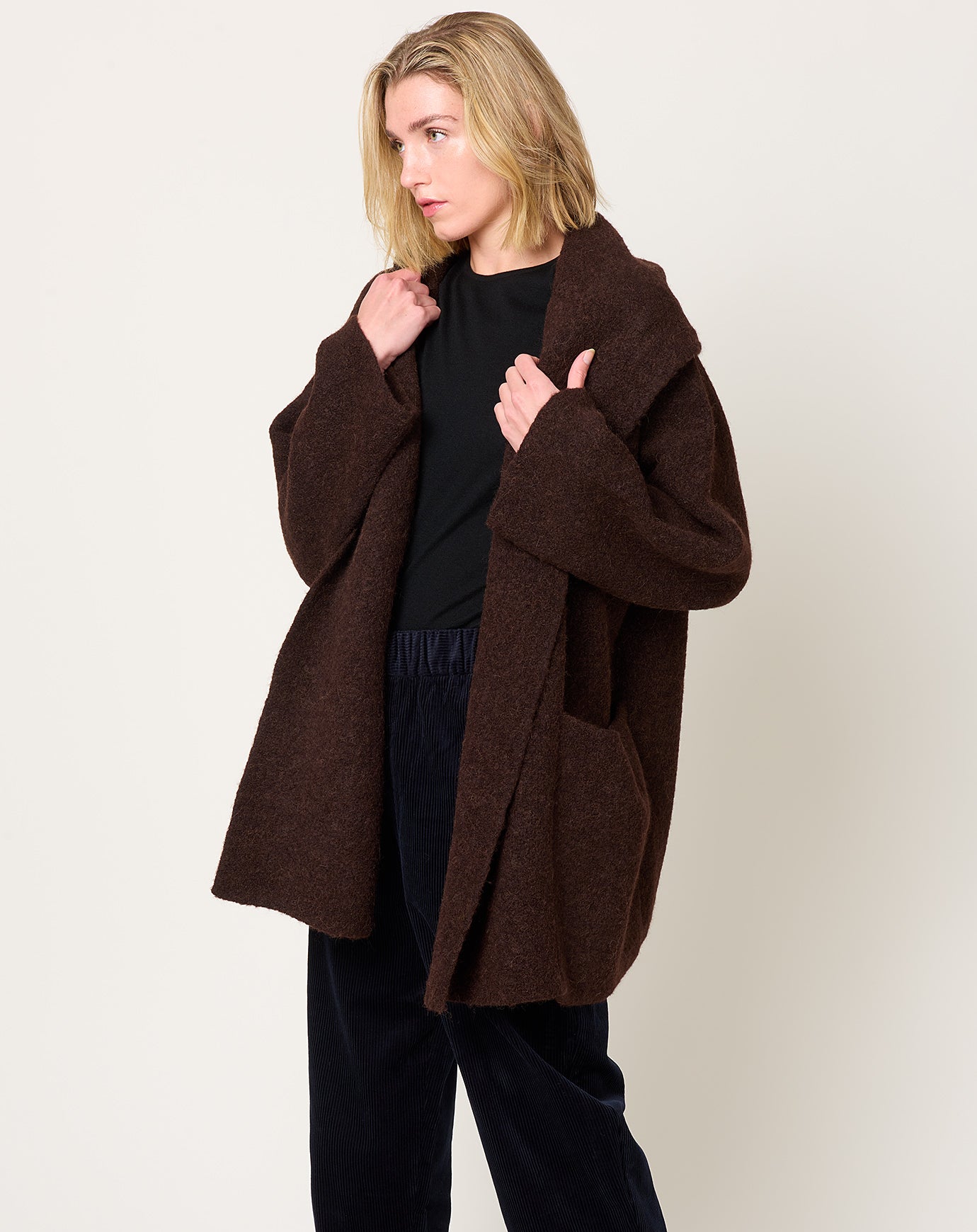 Lauren Manoogian Double Face Coat in Merlot