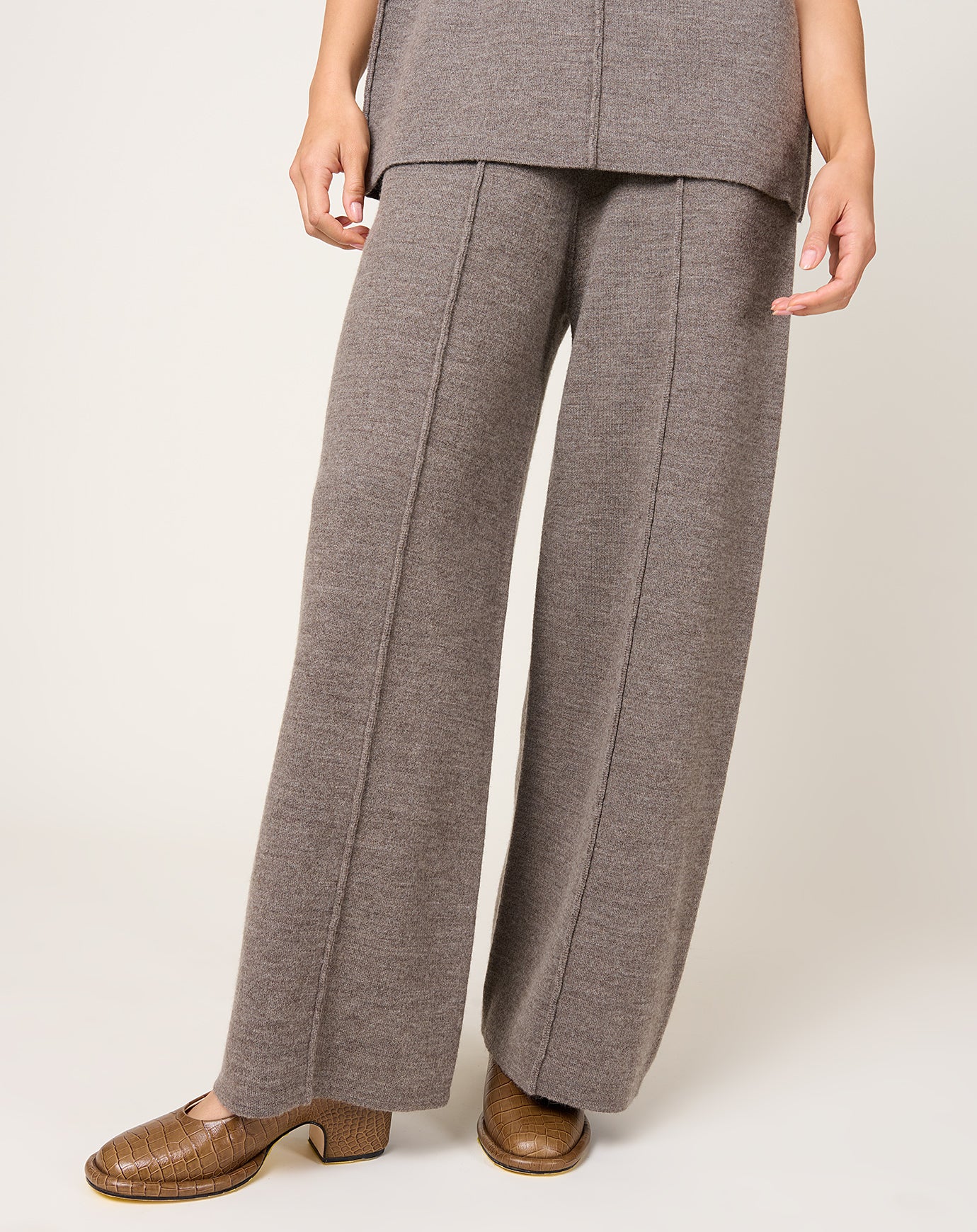 Lauren Manoogian Double Knit Trouser in Cinder