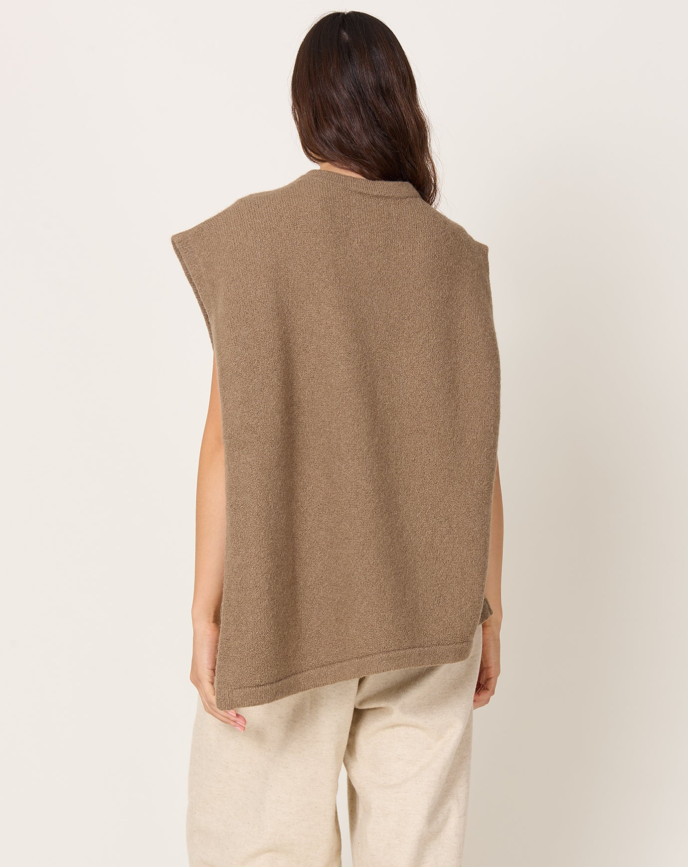Lauren Manoogian Drape Gilet in Tobacco