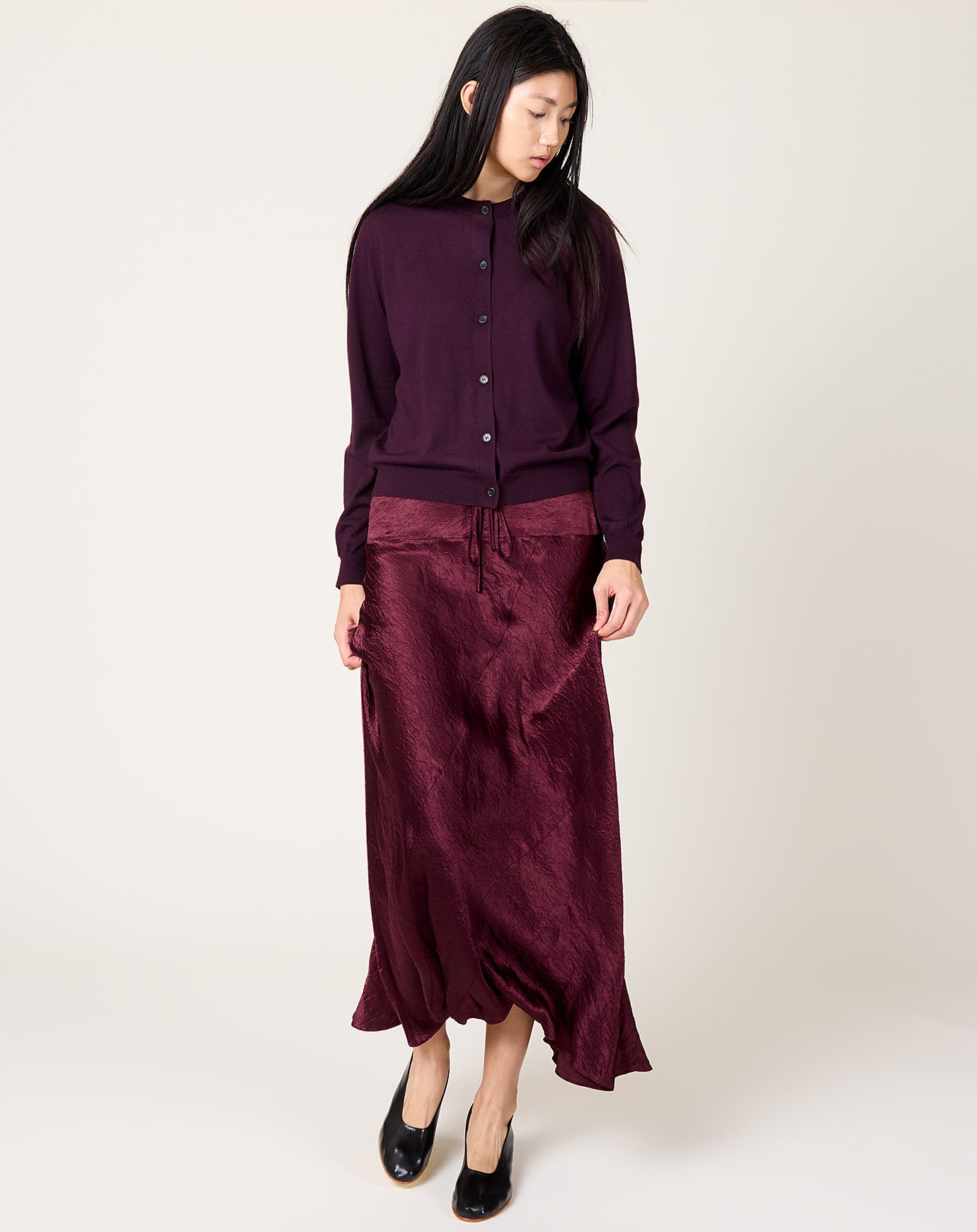 Lauren Manoogian New Luster Skirt in Merlot