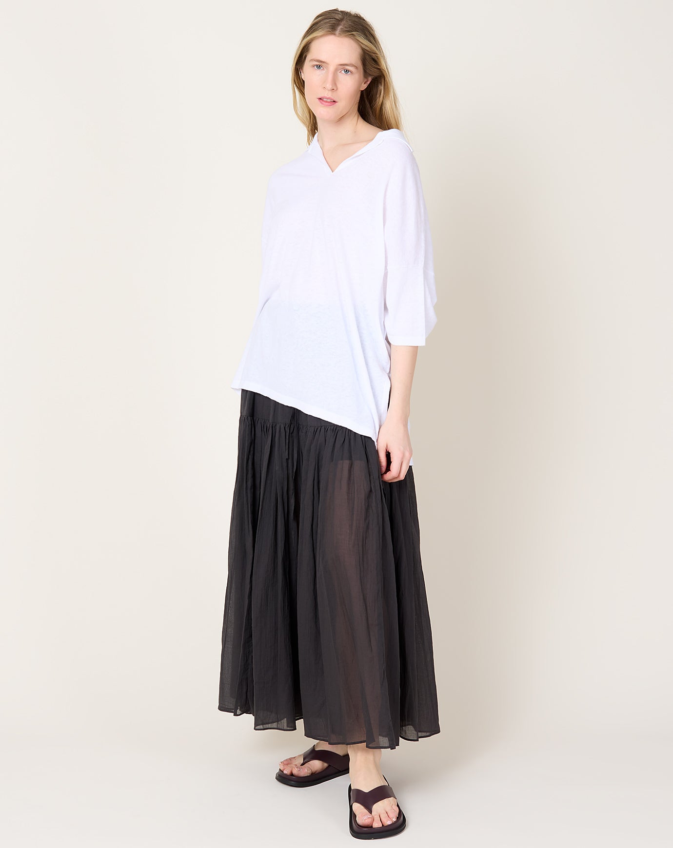 Lauren Manoogian Oversize Polo in White