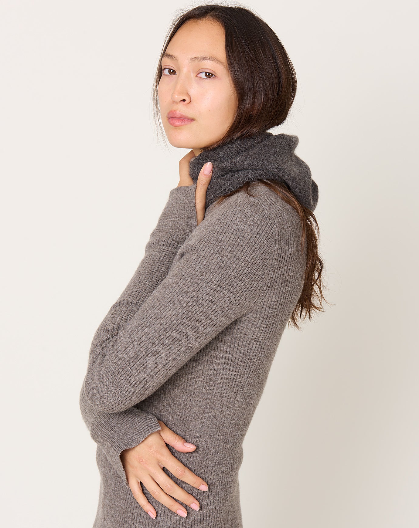 Lauren Manoogian Soft Balaclava in Blackened