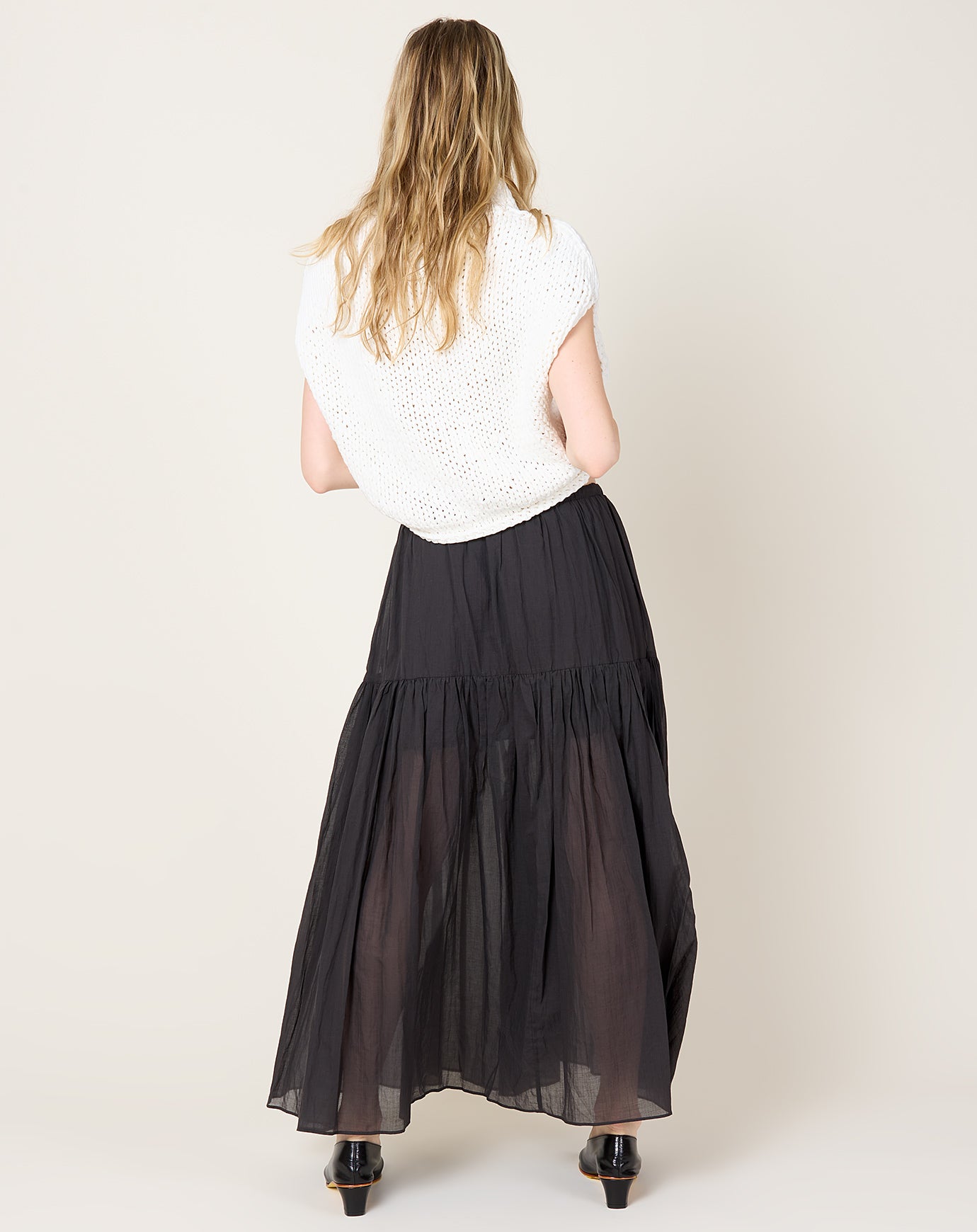 Lauren Manoogian Tier Skirt in Charcoal