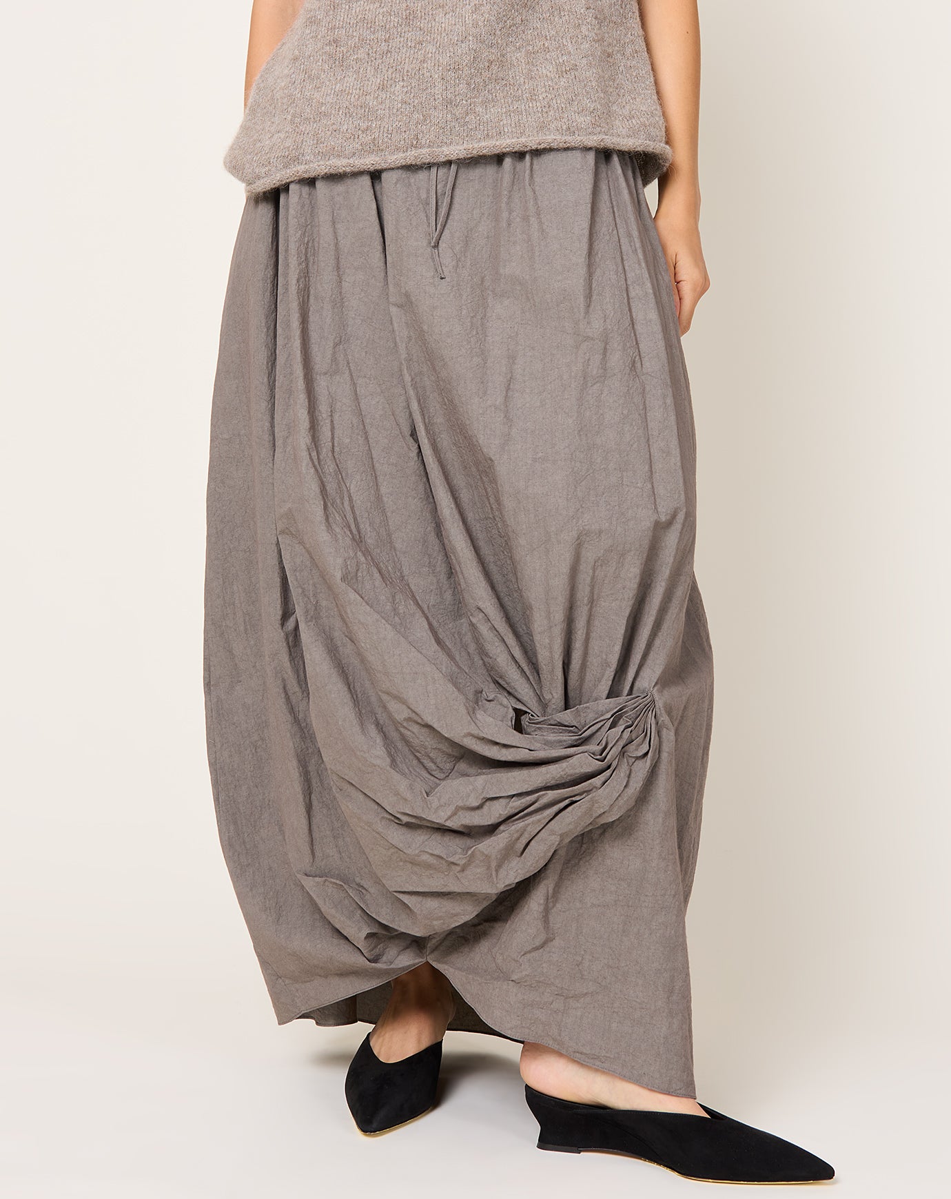 Lauren Manoogian Twist Skirt in Cinder