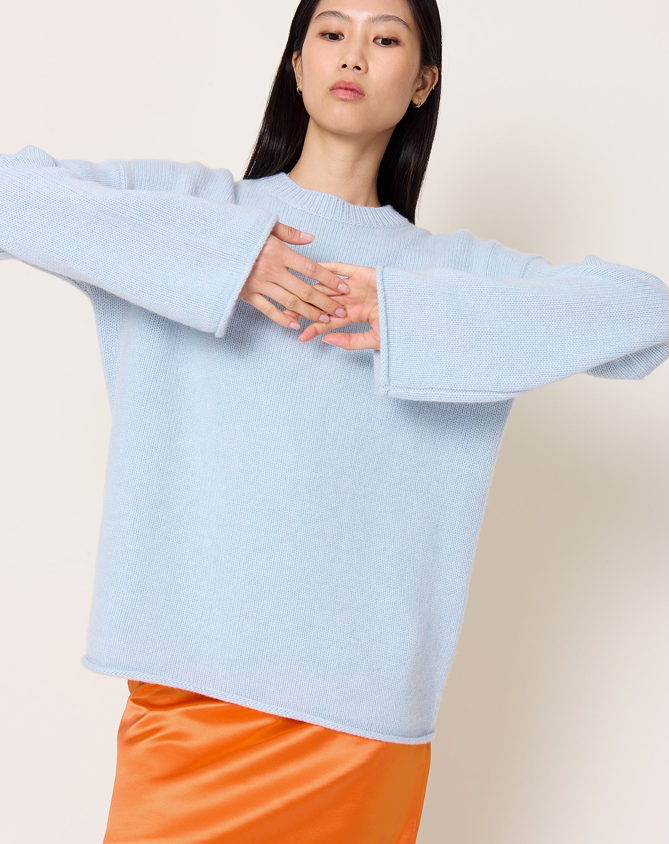 Lisa Yang Kristy Sweater in Horizon Blue