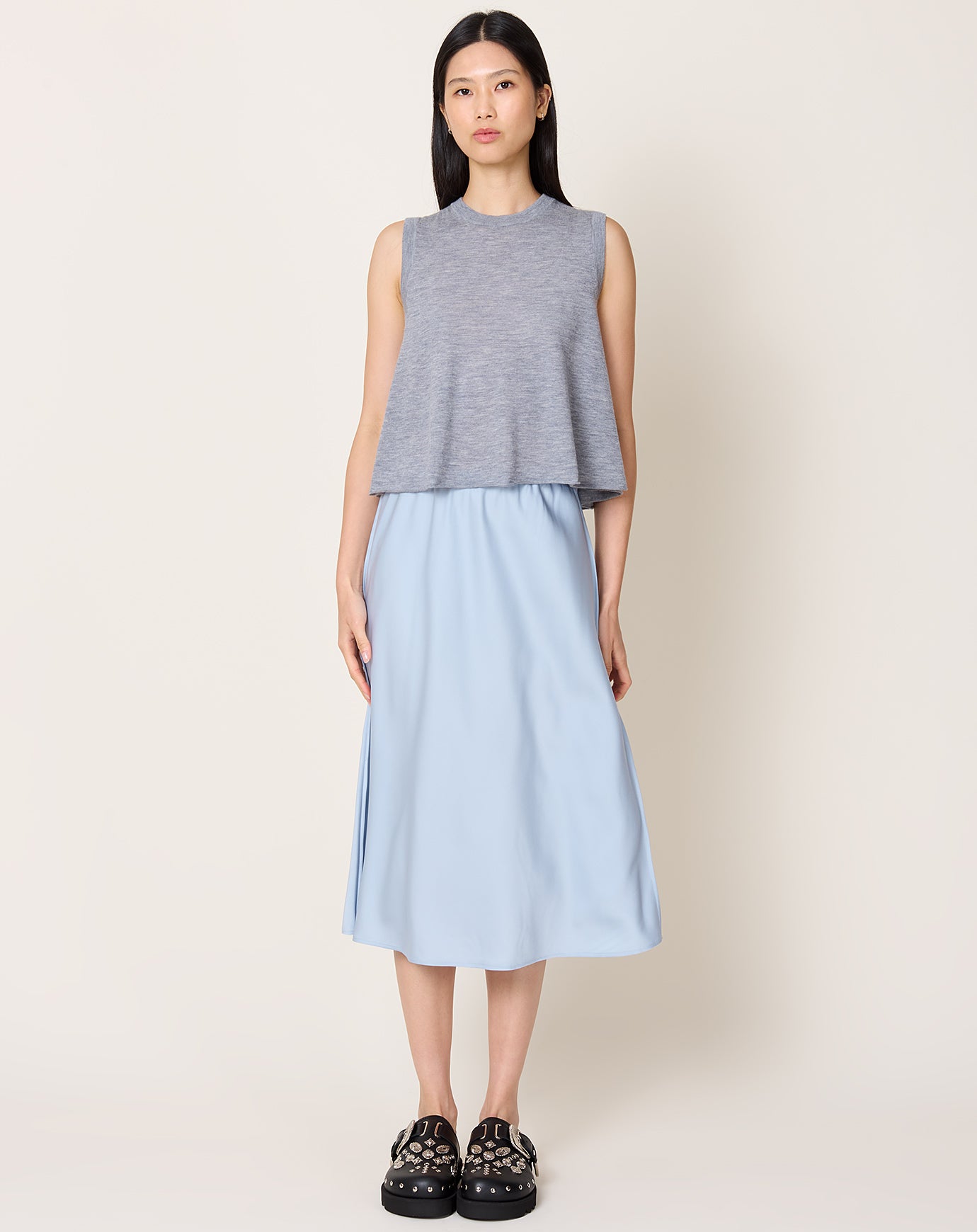 Lisa Yang Midi Skirt in Surf