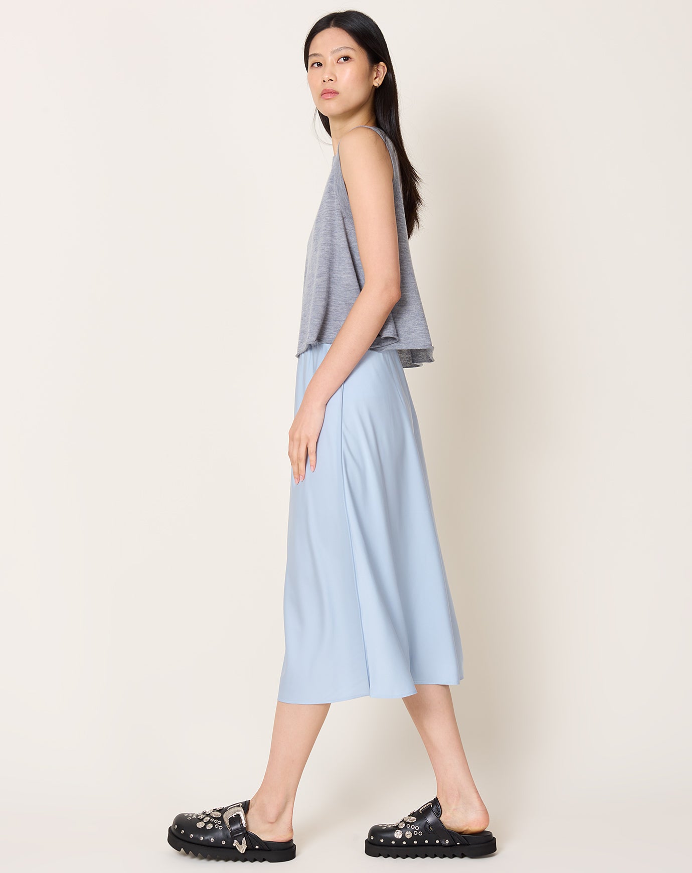 Lisa Yang Midi Skirt in Surf