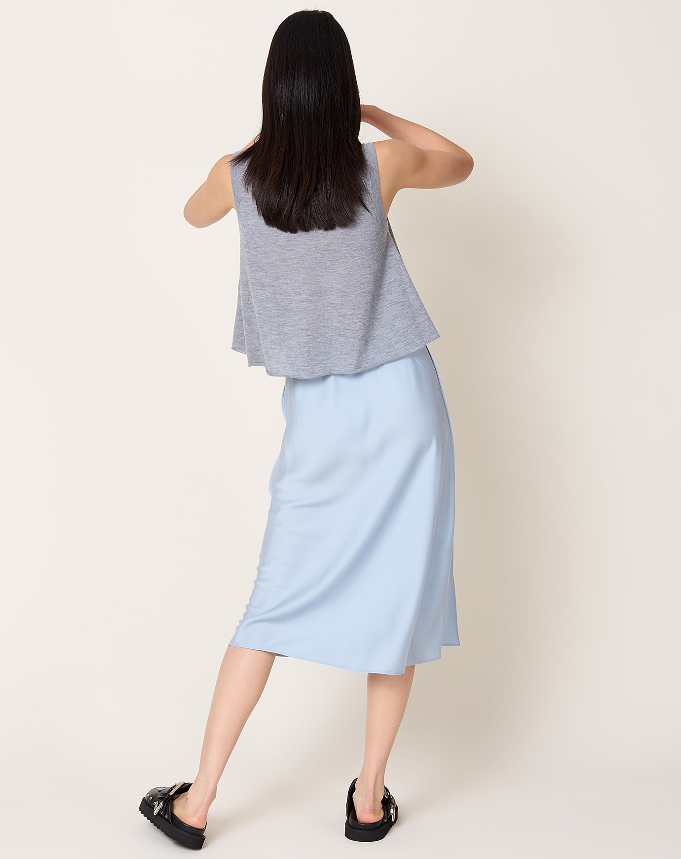 Lisa Yang Midi Skirt in Surf