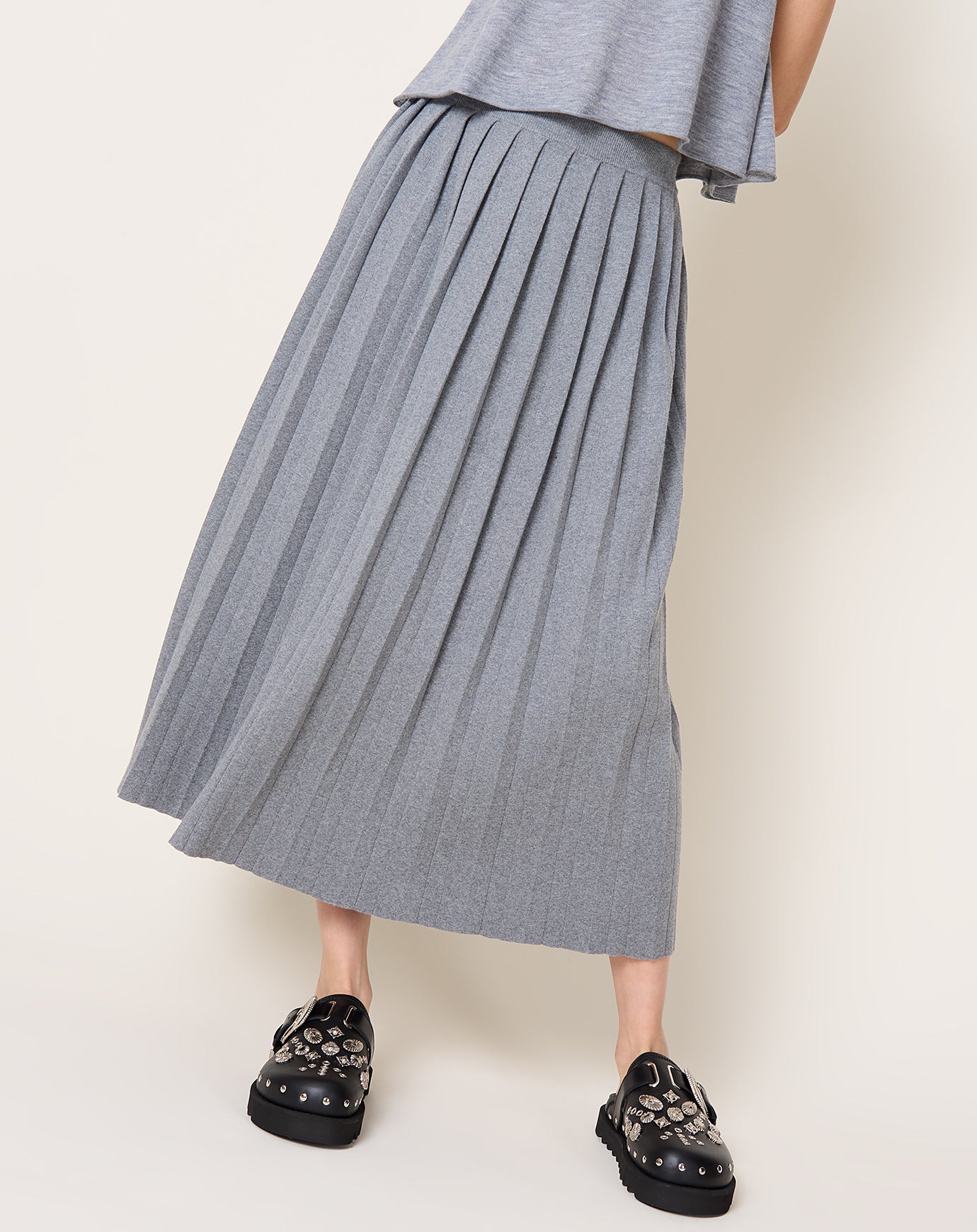 Lisa Yang Minda Skirt in Deep Cloud