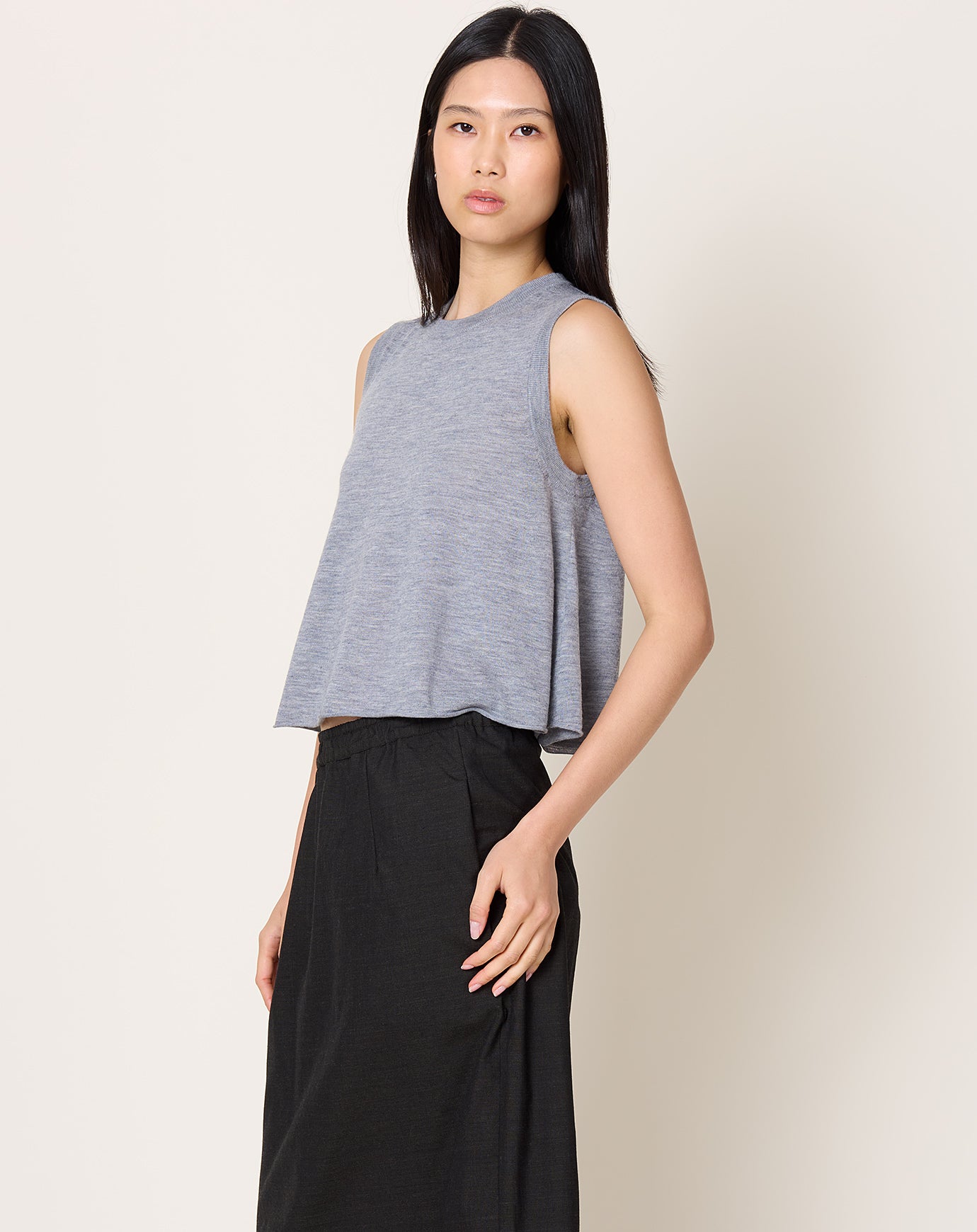 Lisa Yang Nali Top in Dark Mist