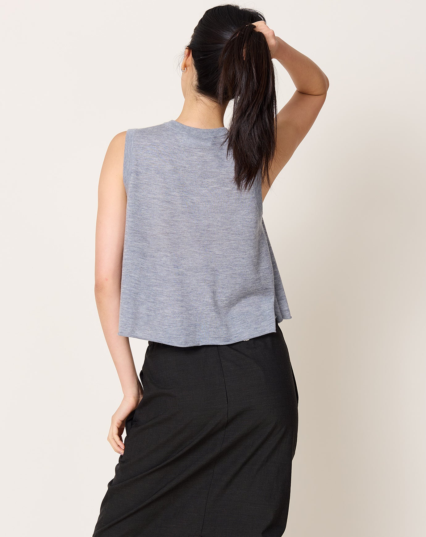 Lisa Yang Nali Top in Dark Mist