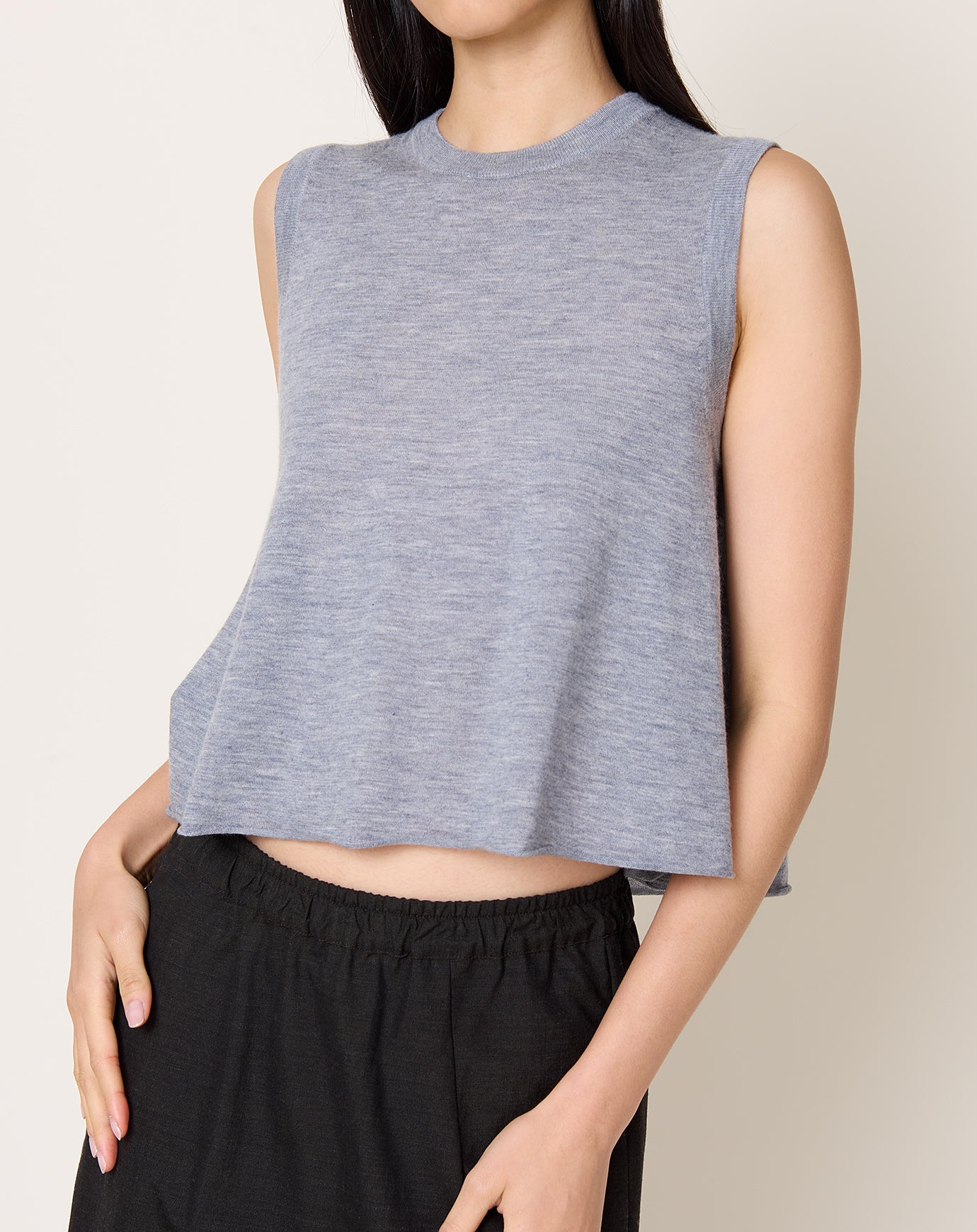 Lisa Yang Nali Top in Dark Mist