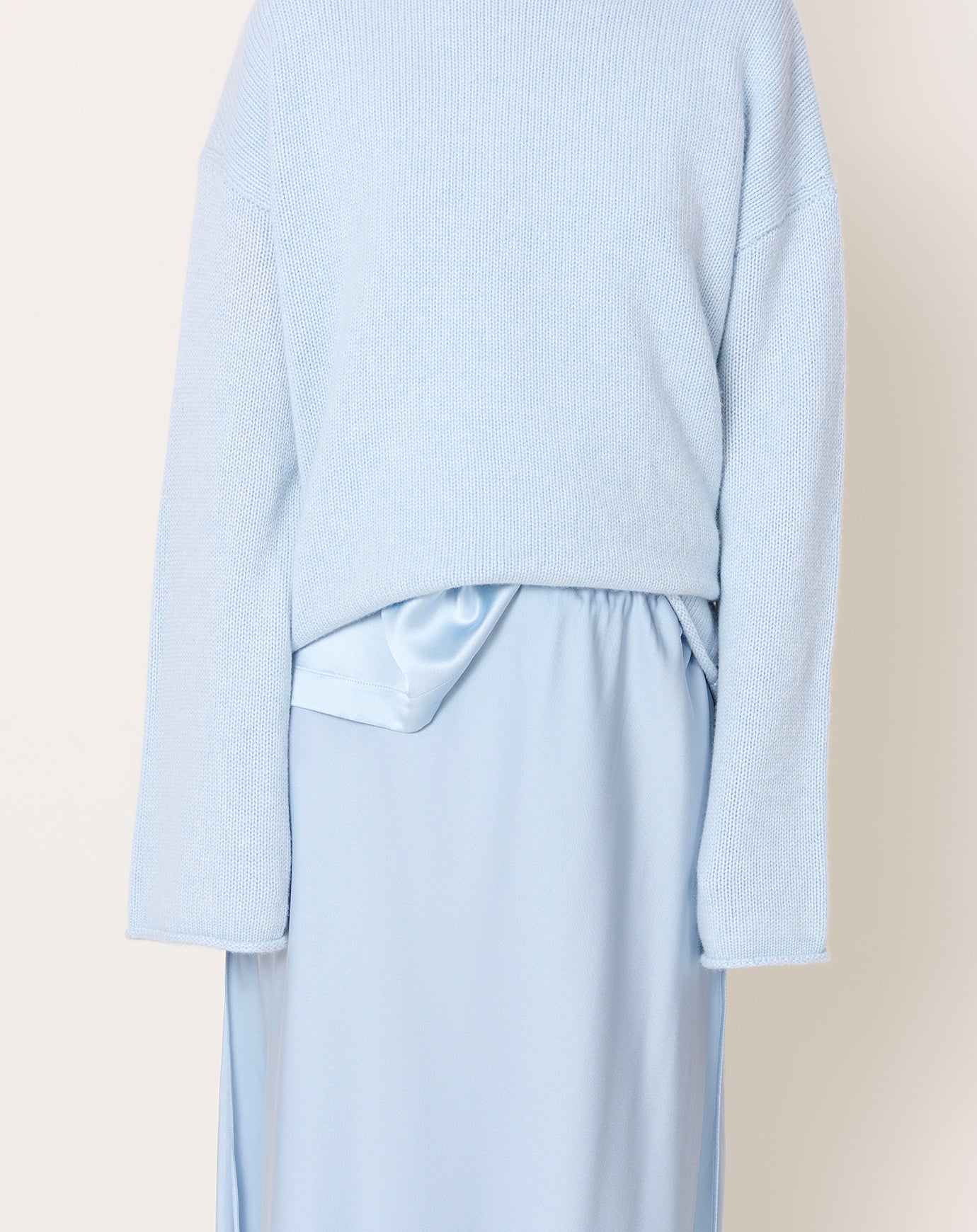 Lisa Yang Round Neck T-Shirt in Surf