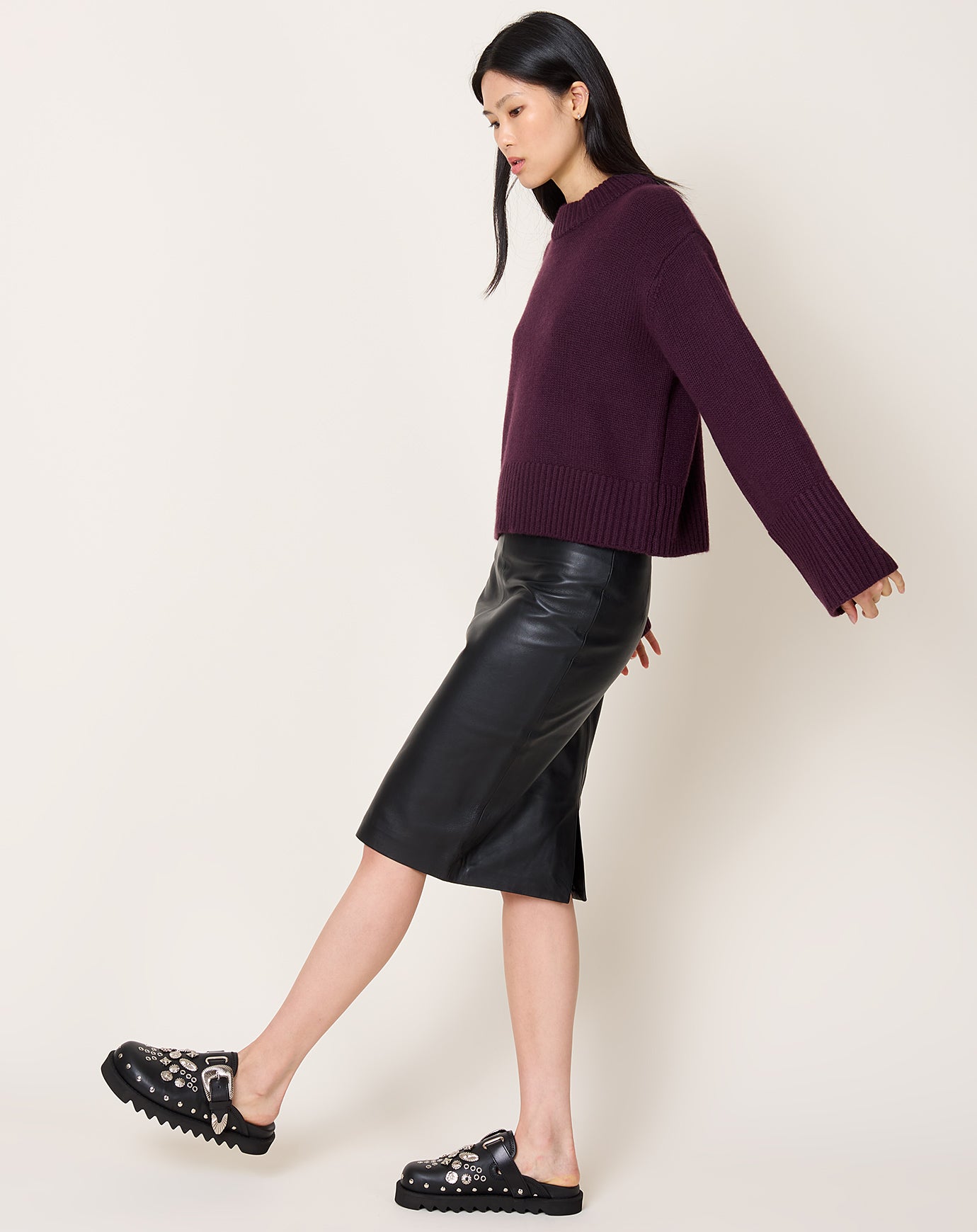 Lisa Yang Sony Sweater in Mahogany