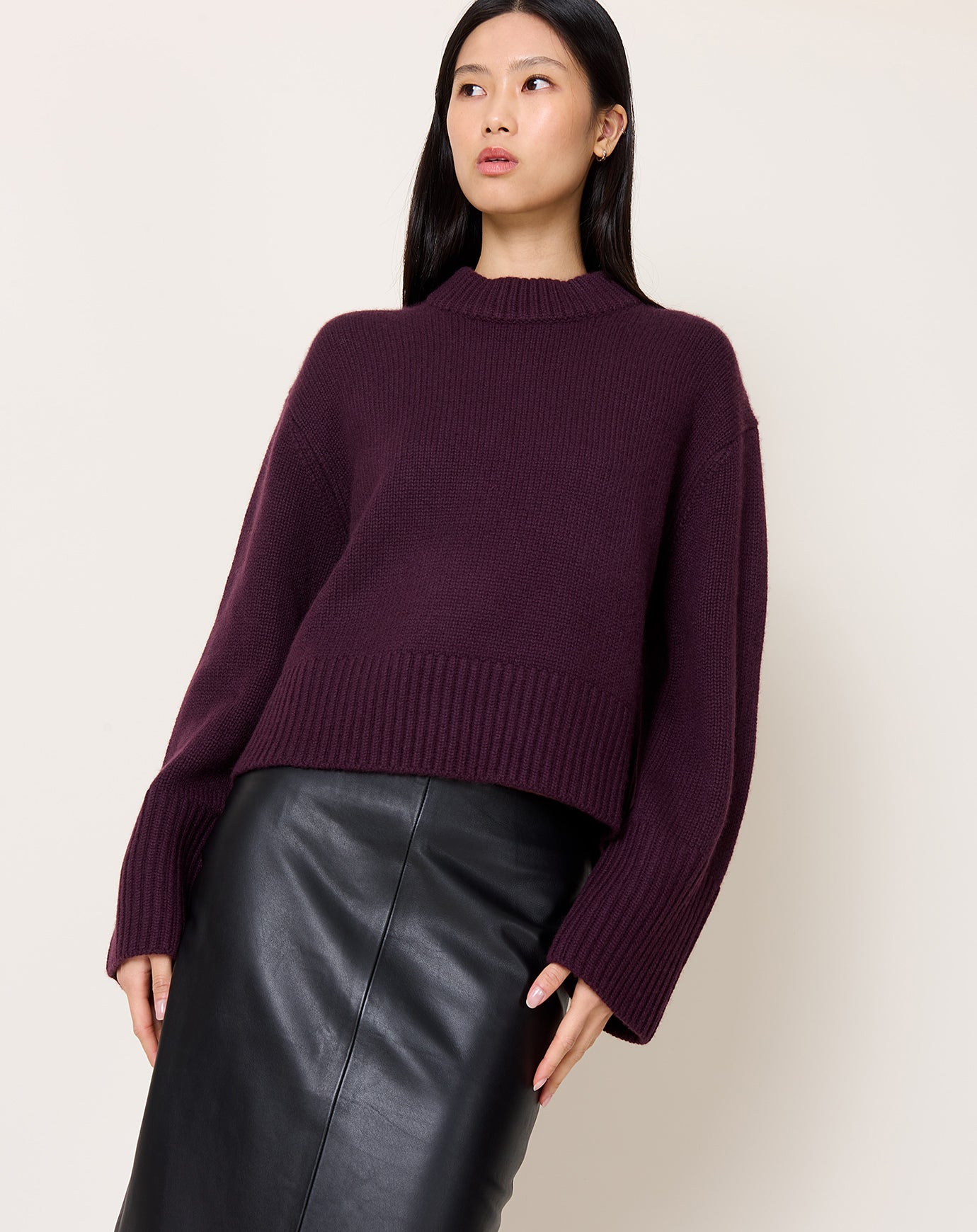 Lisa Yang Sony Sweater in Mahogany