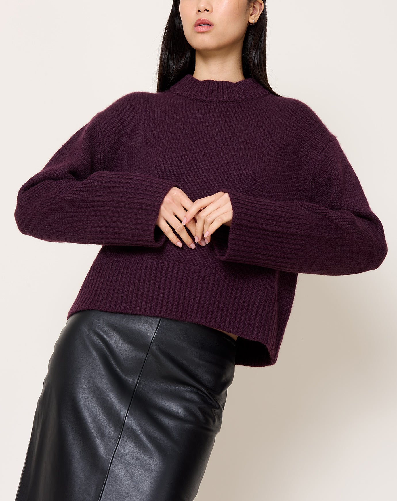 Lisa Yang Sony Sweater in Mahogany