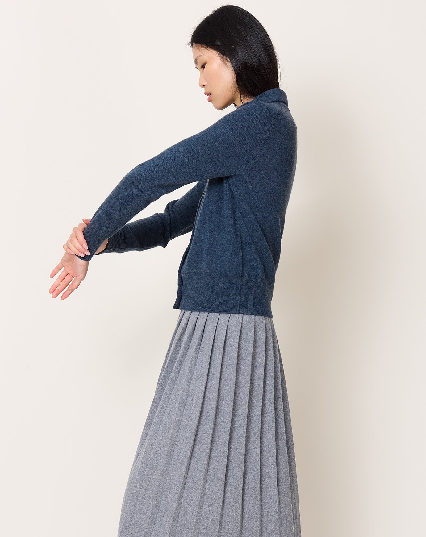 Lisa Yang Suzette Cardigan in Night Fall