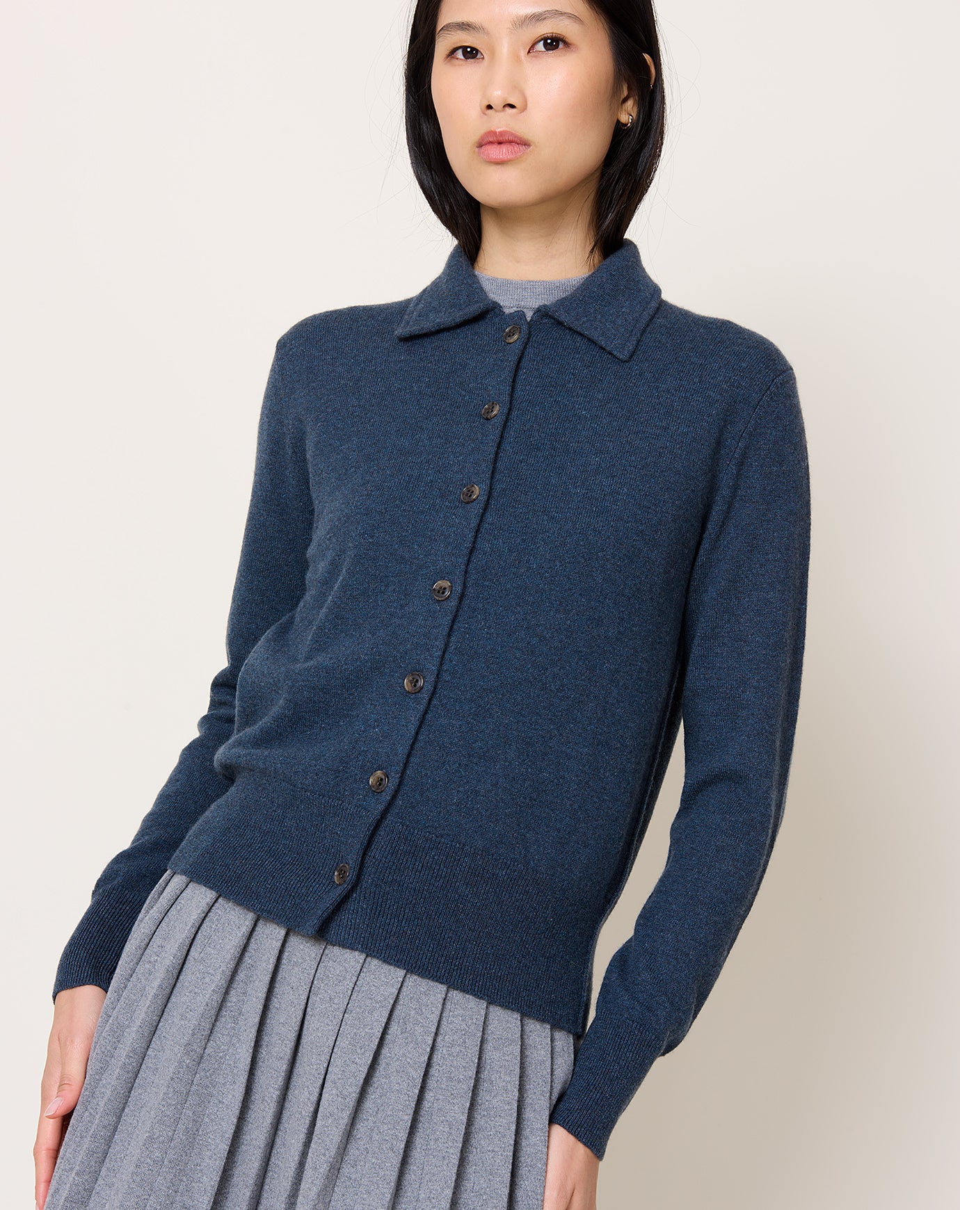 Lisa Yang Suzette Cardigan in Night Fall