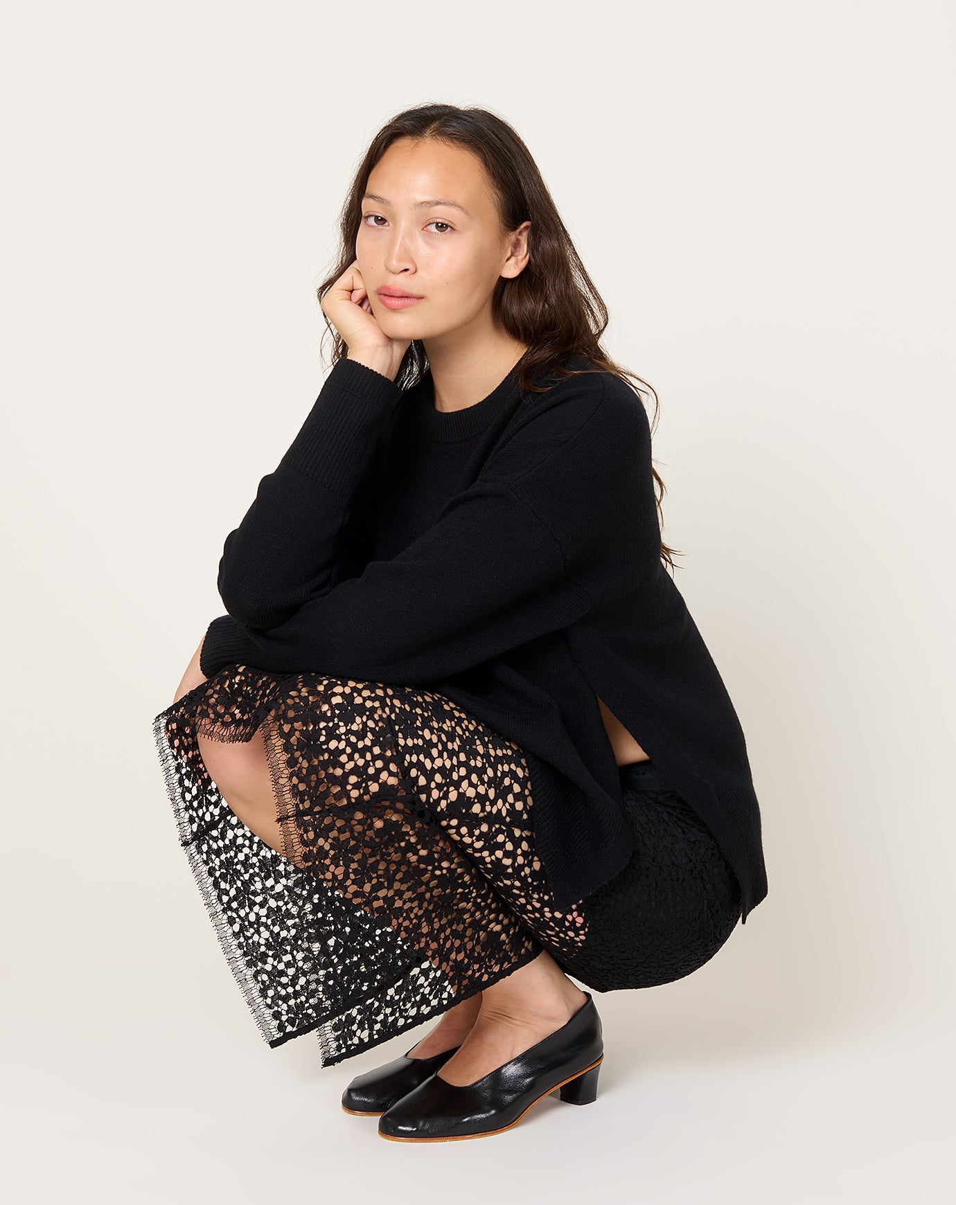 Maria McManus Swing Crew in Black