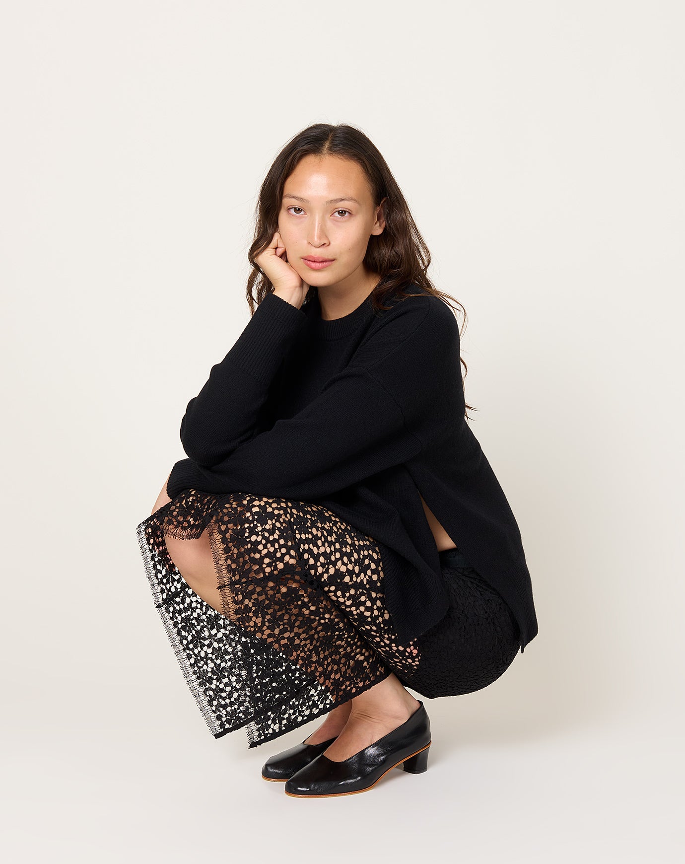 Maria McManus Swing Crew in Black