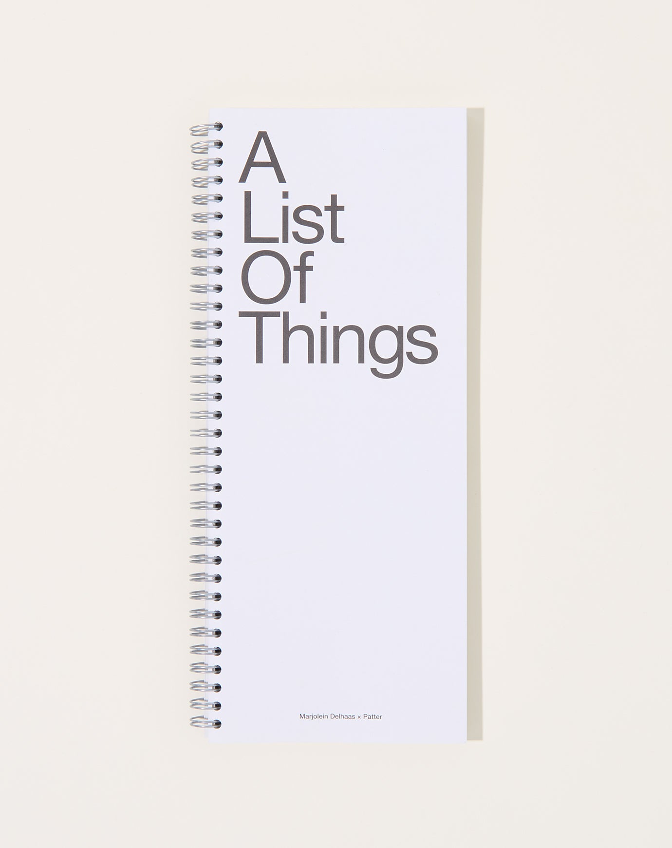Marjolein Delhaas A List of Things – Marjolein Delhaas × Patter