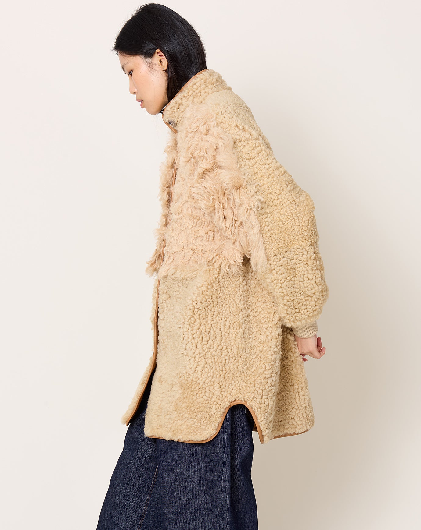 Milena Silvano Allie Coat in Oat
