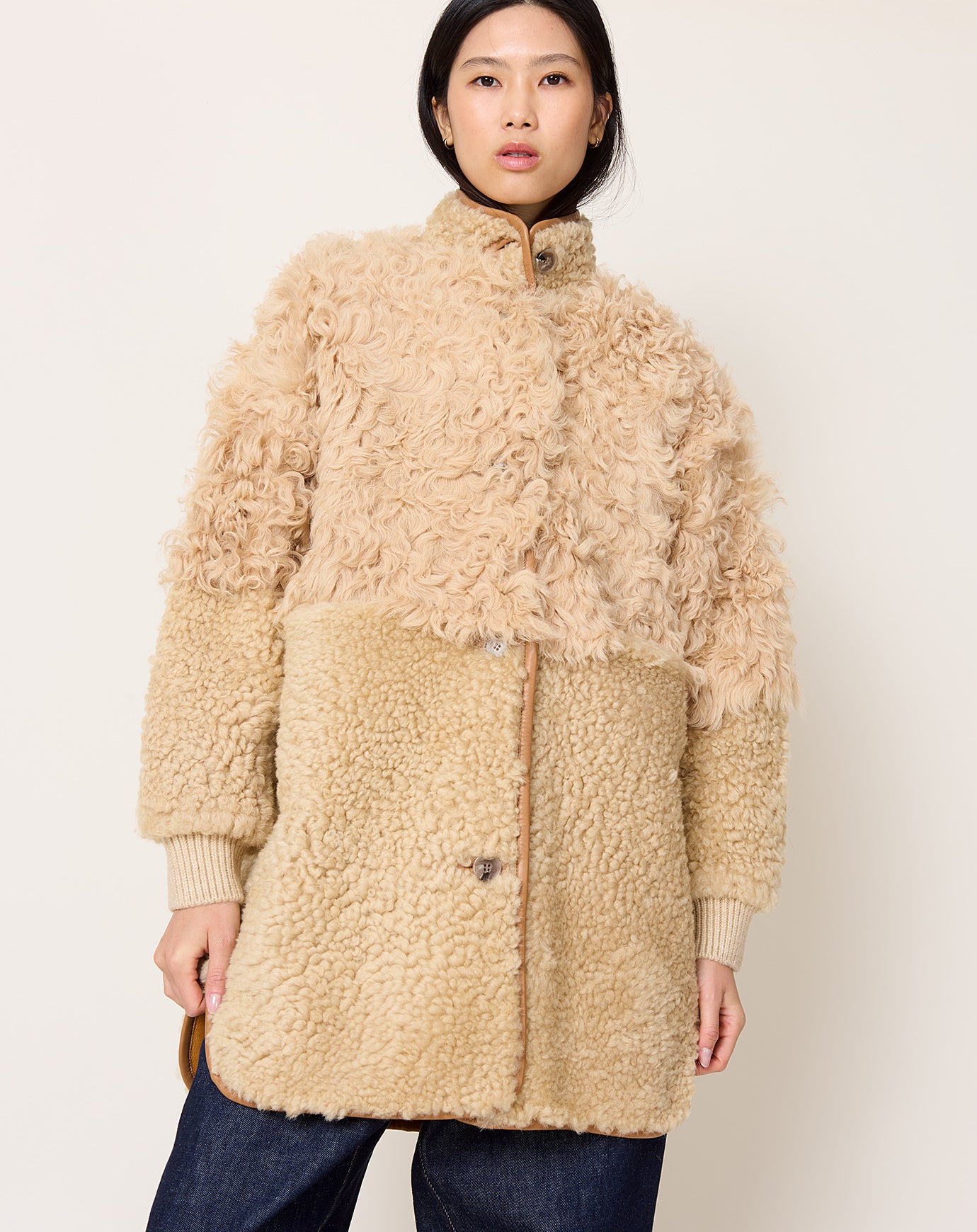 Milena Silvano Allie Coat in Oat