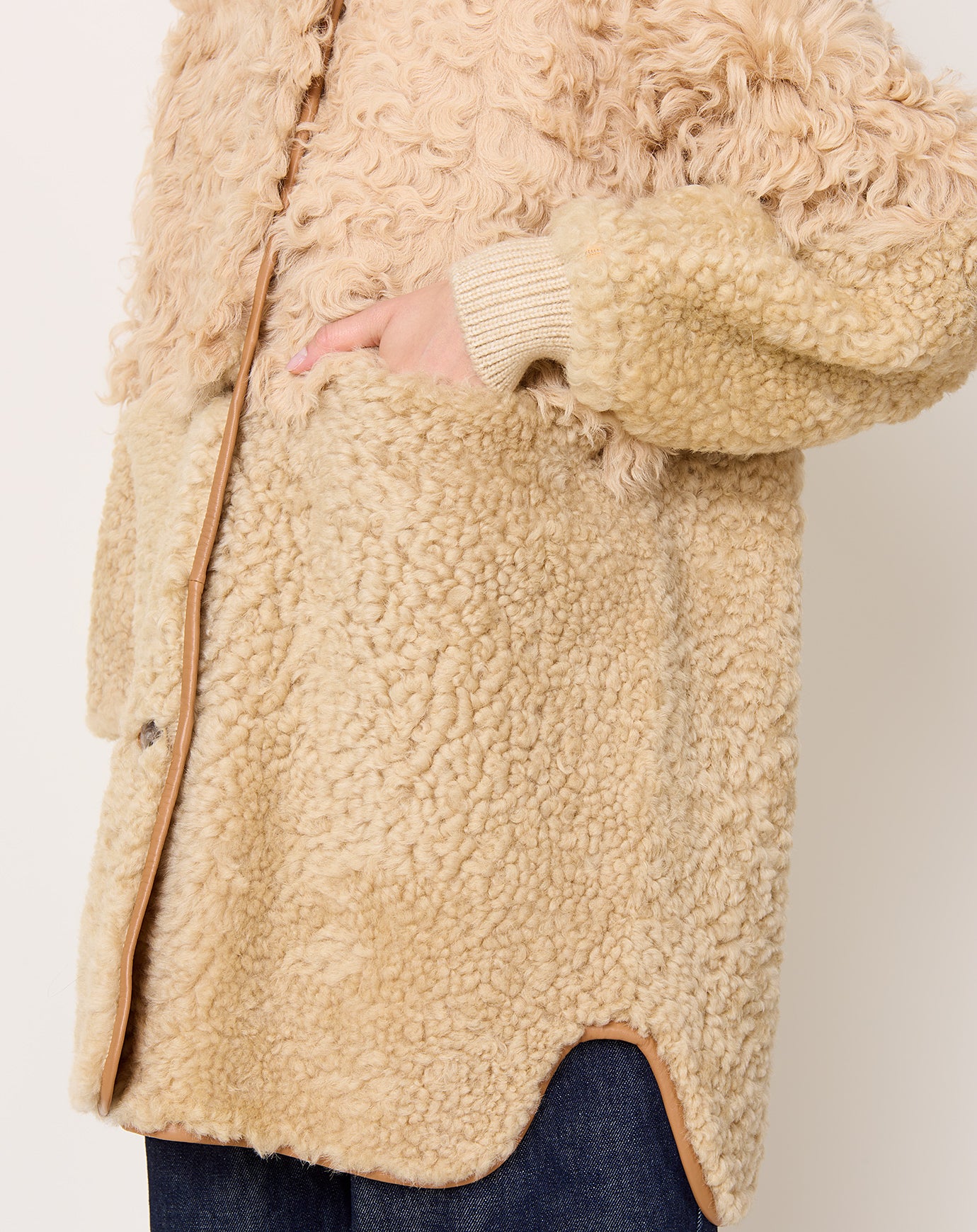 Milena Silvano Allie Coat in Oat