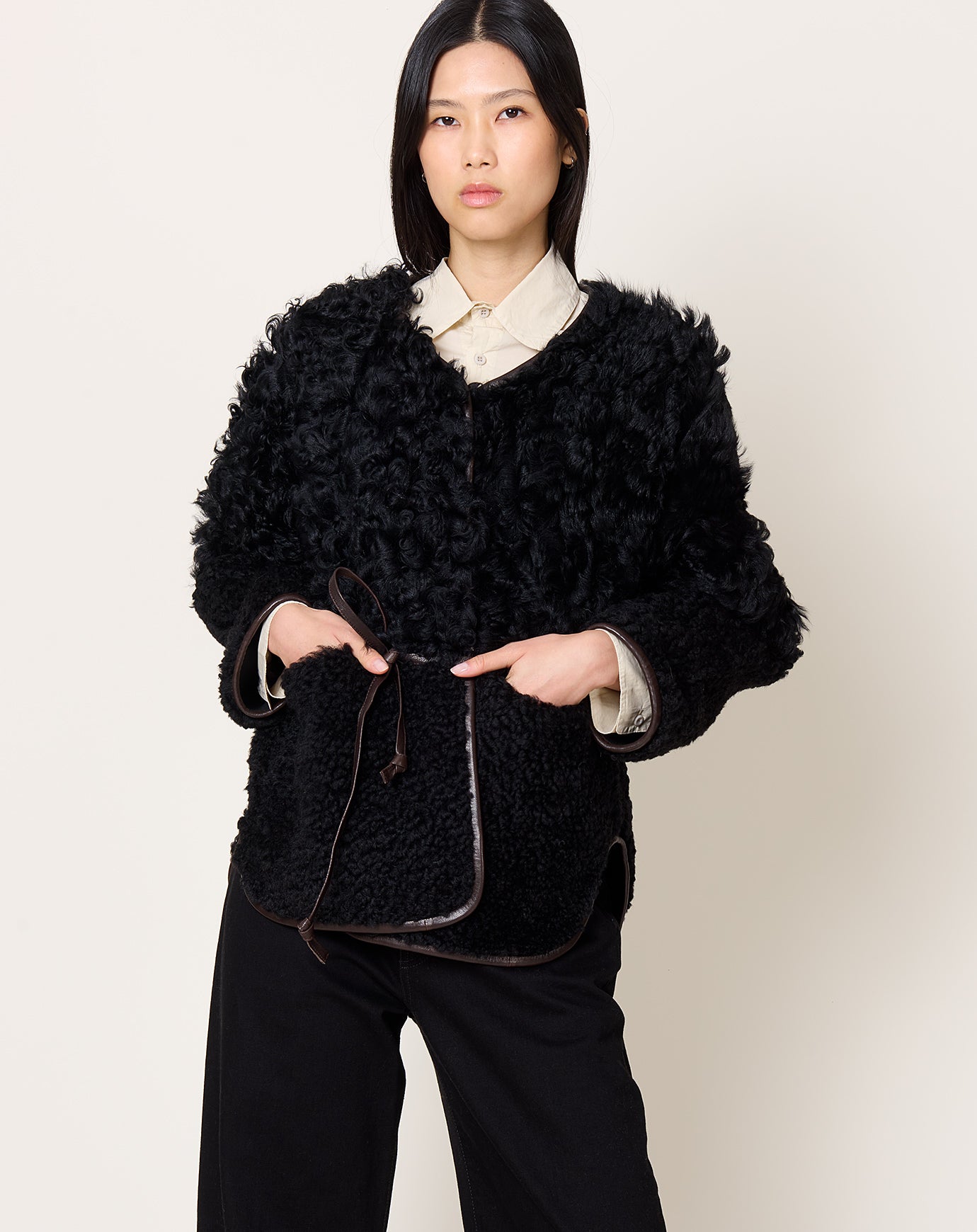 Milena Silvano Pyramid Robe in Chaga