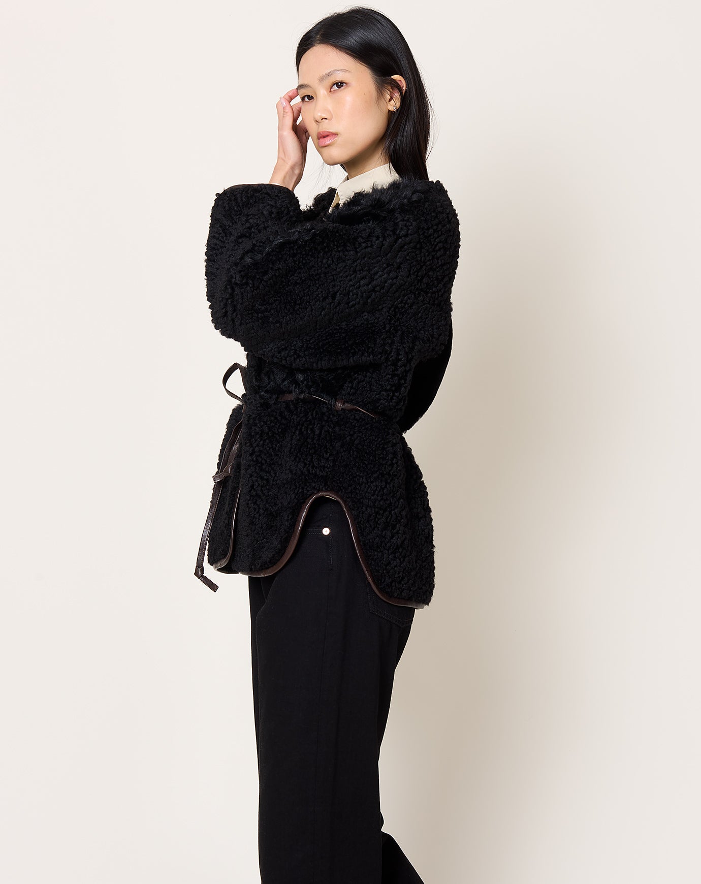 Milena Silvano Pyramid Robe in Chaga