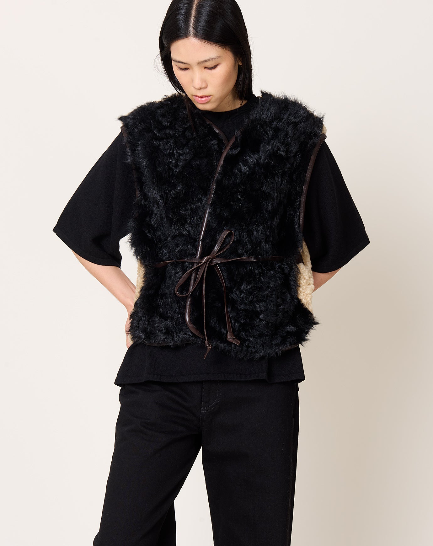 Milena Silvano Transition Vest in Chaga & Oat