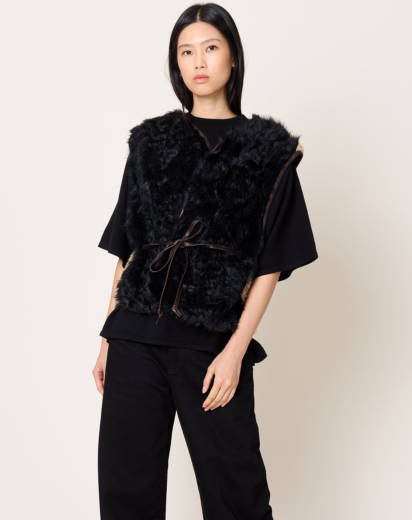 Milena Silvano Transition Vest in Chaga & Oat