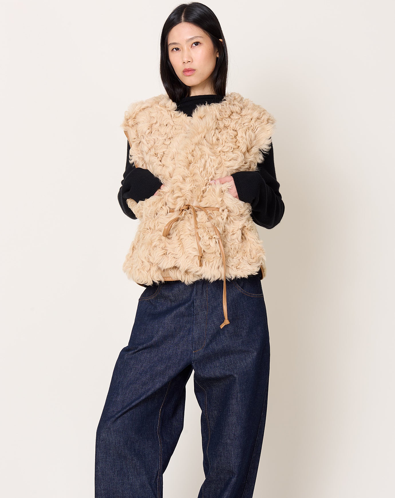 Milena Silvano Transition Vest in Oat