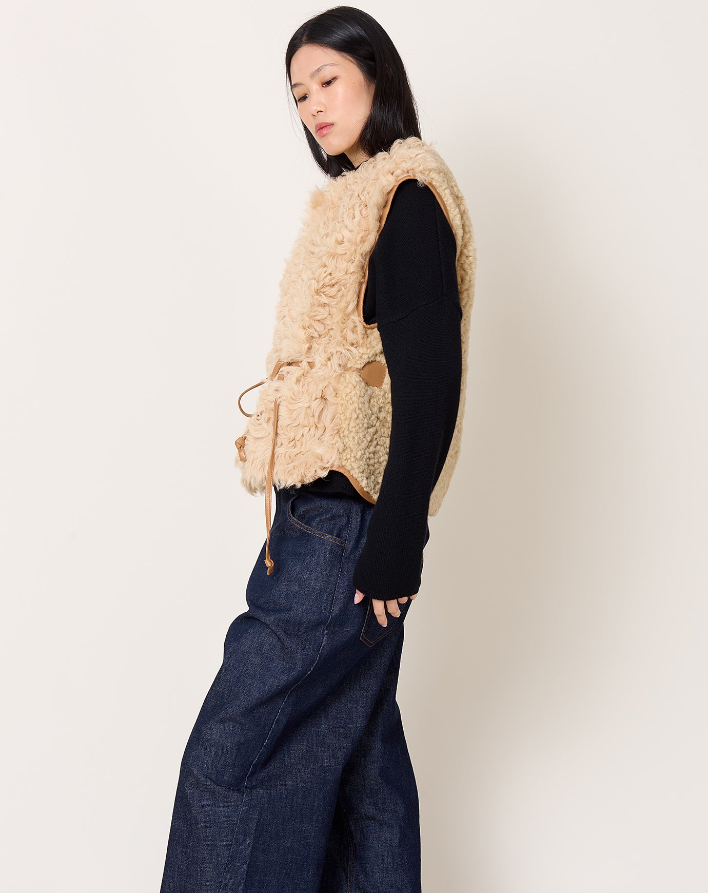 Milena Silvano Transition Vest in Oat